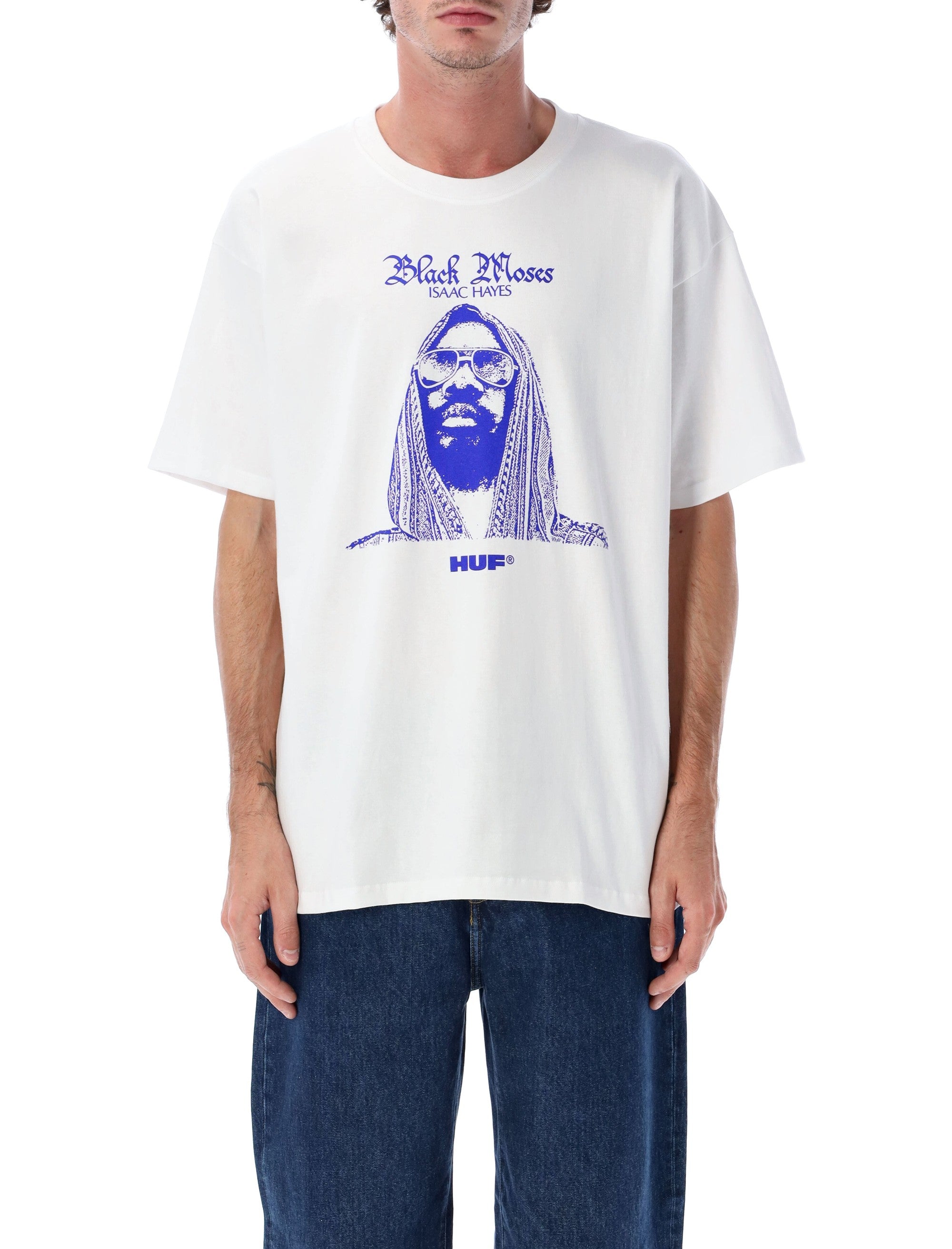 X Isaac Hayes Black Moses Heavyweight T-Shirt