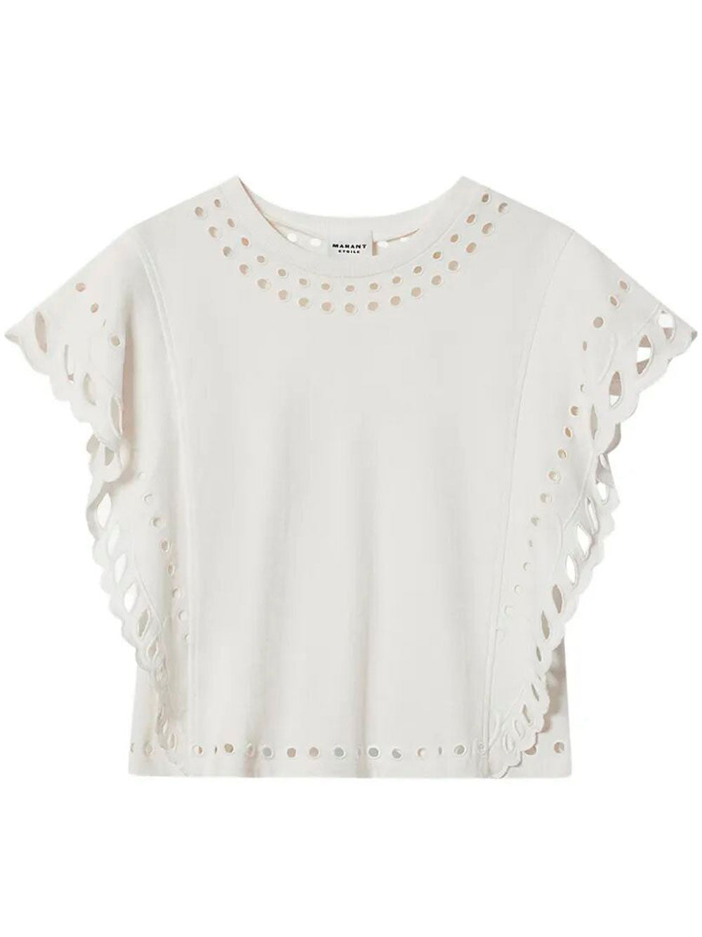 Isabel Marant Etoile Top Sm Odyle Embroidered Circles