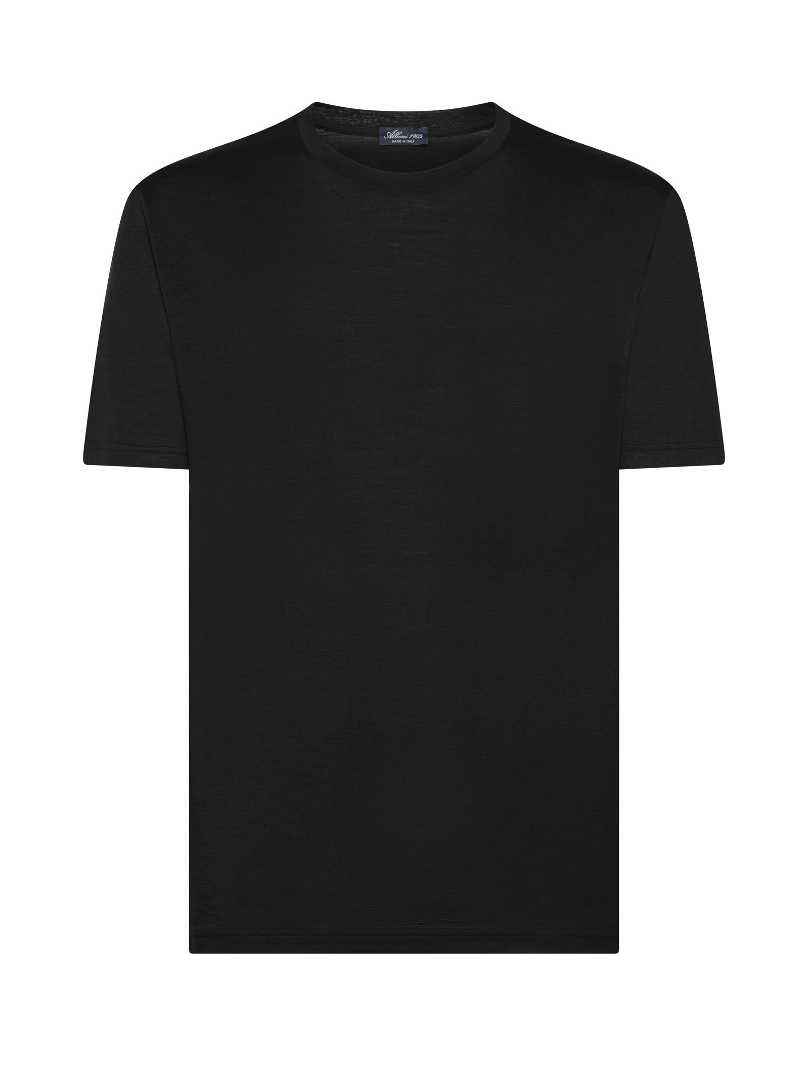 Black Merino Wool T-Shirt