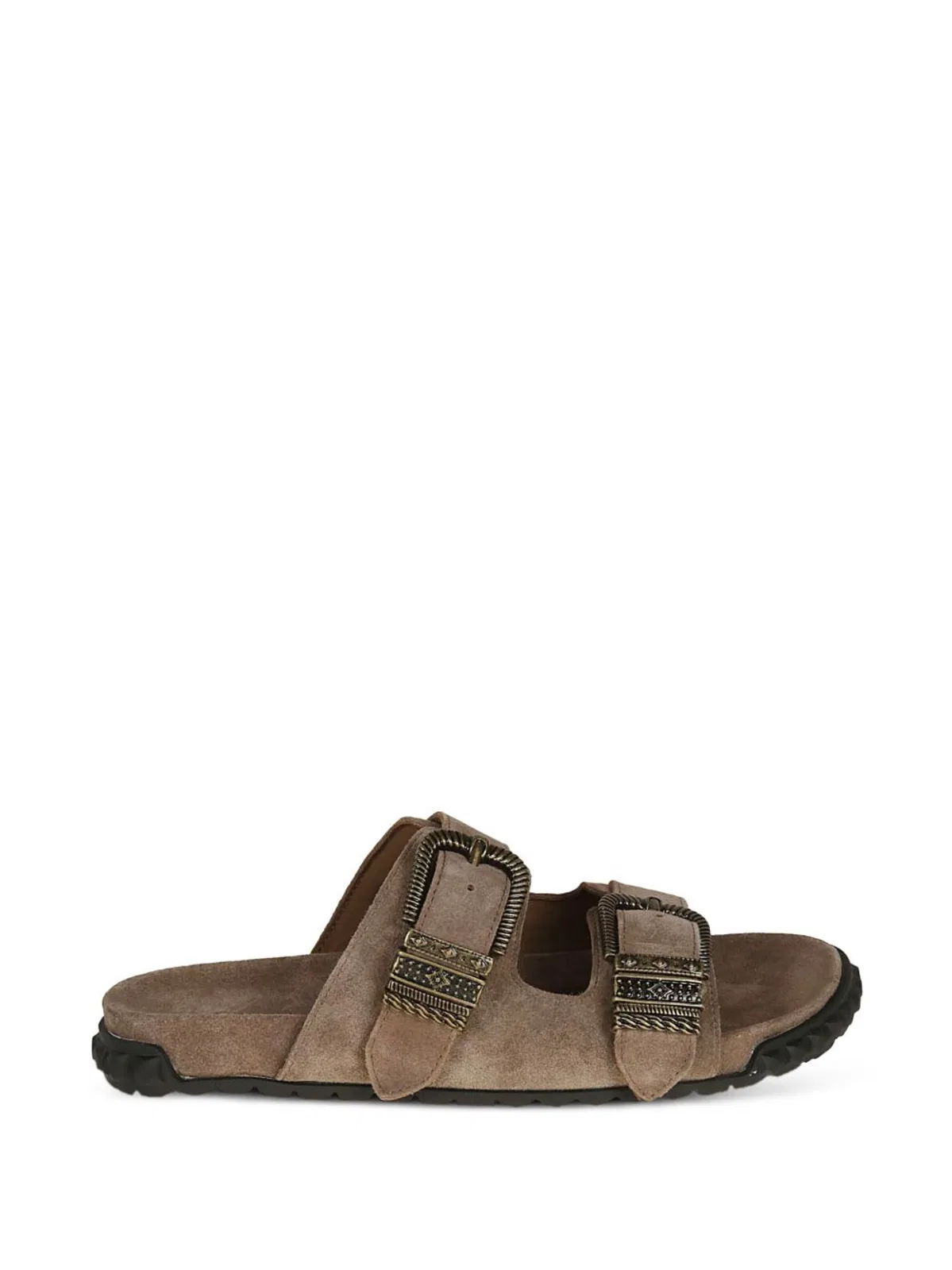 Beige Leather Sandals