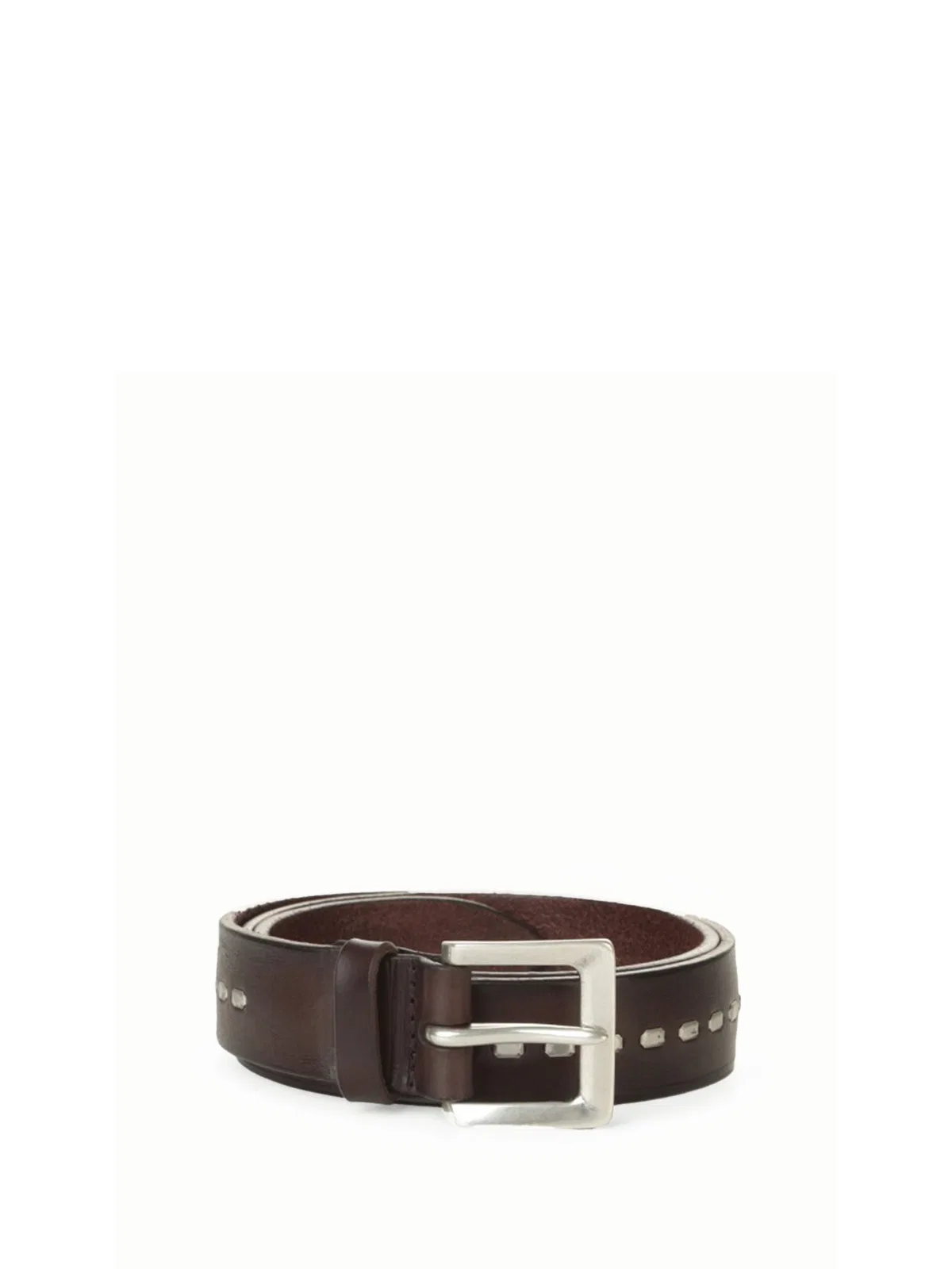 Dark Brown Leather Belt