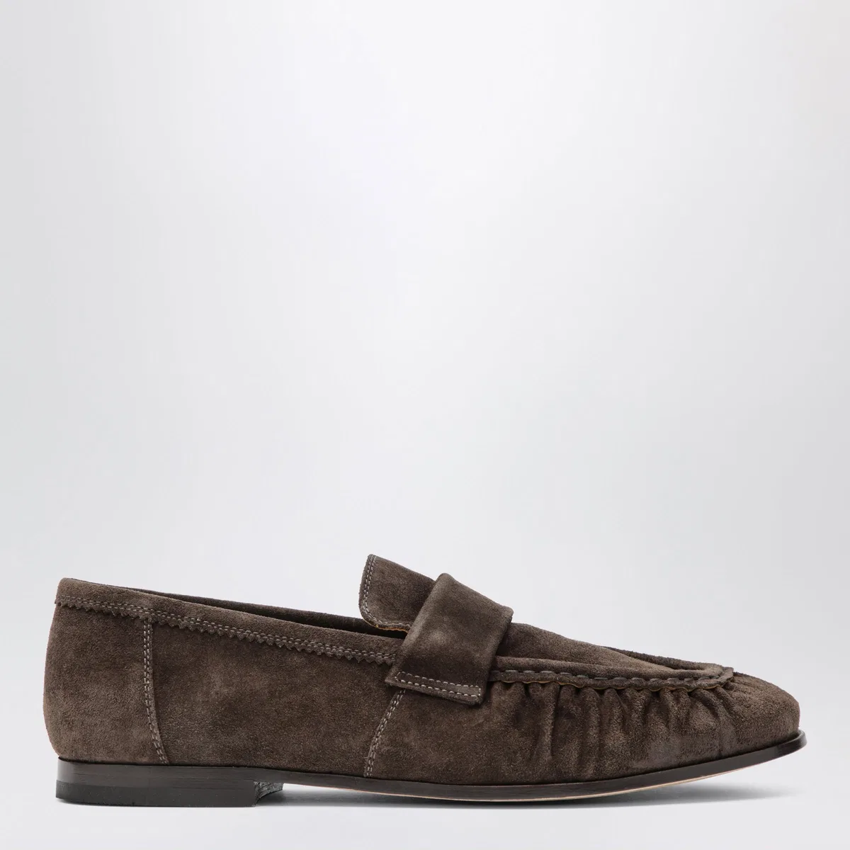 Brenta Brown Suede Loafers