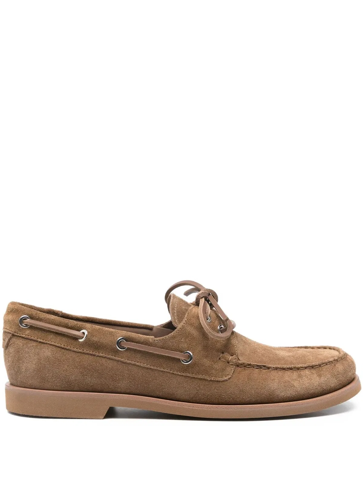 Gianvito Rossi Camel Calf Leather Moccasins
