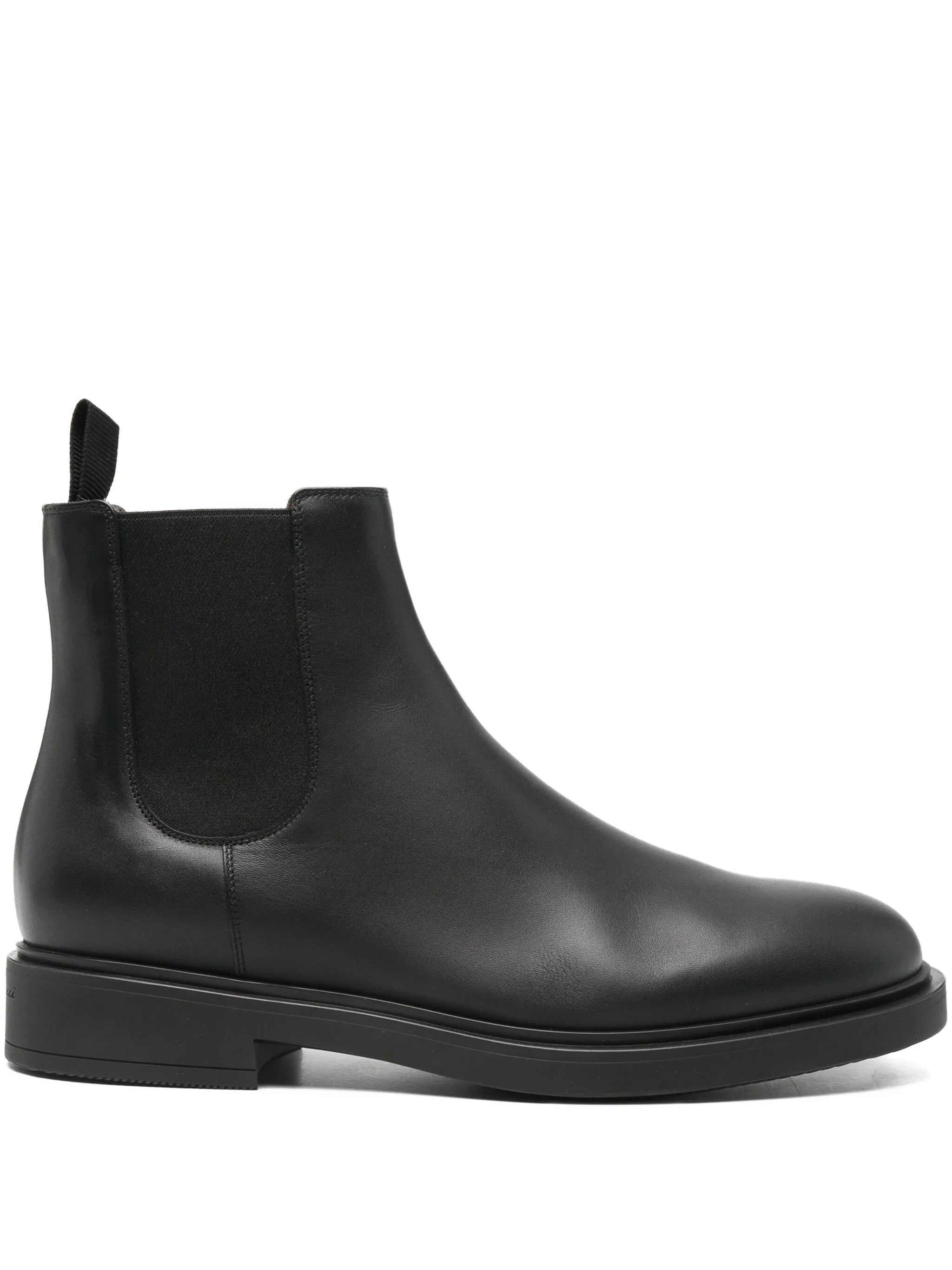Gianvito Rossi Black Calf Lamb Leather Shoes