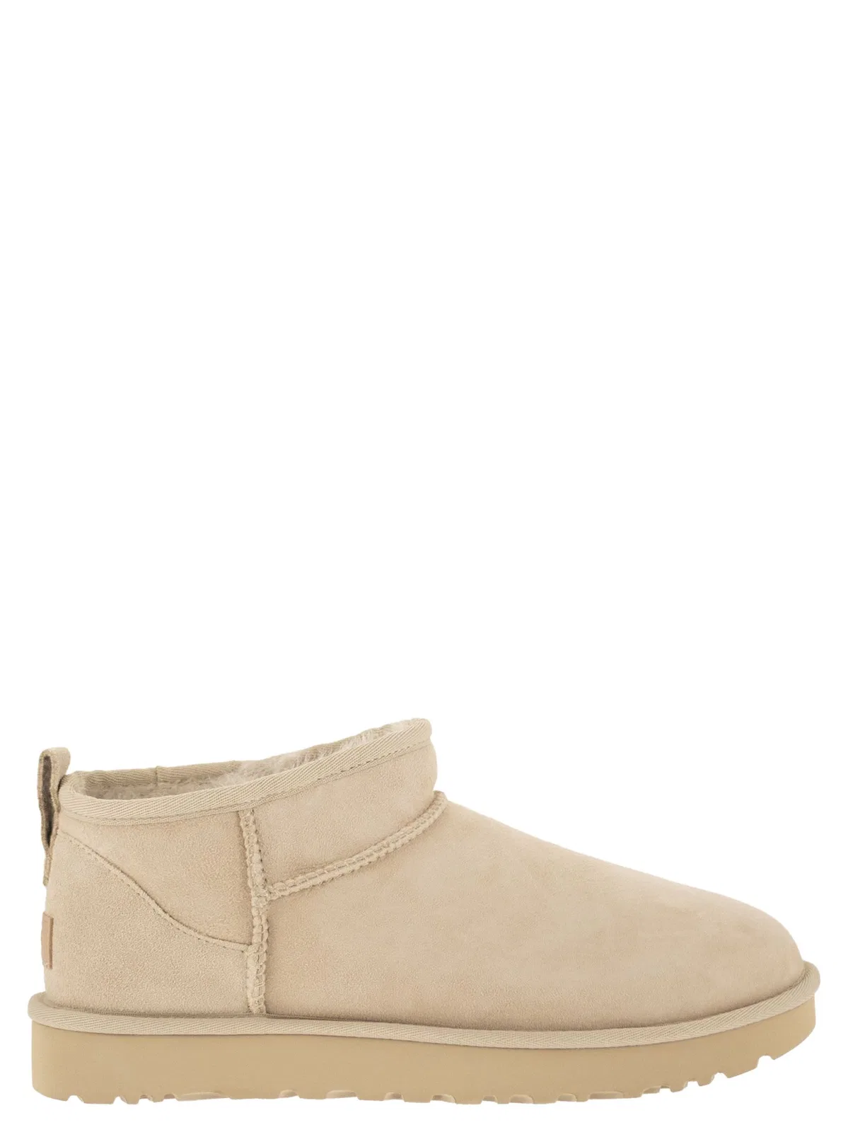 Ugg Classic Ultra Mini - Sheepskin Boot In Gray