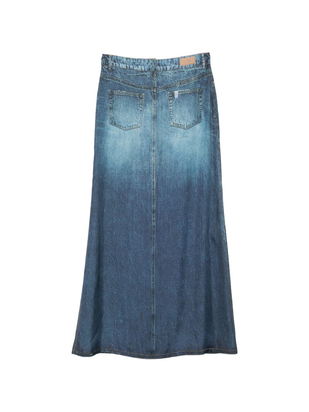 Denim Print Skirt