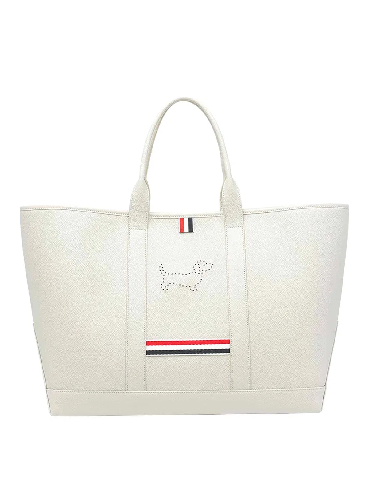 Thom Browne White Hector Tote Bag