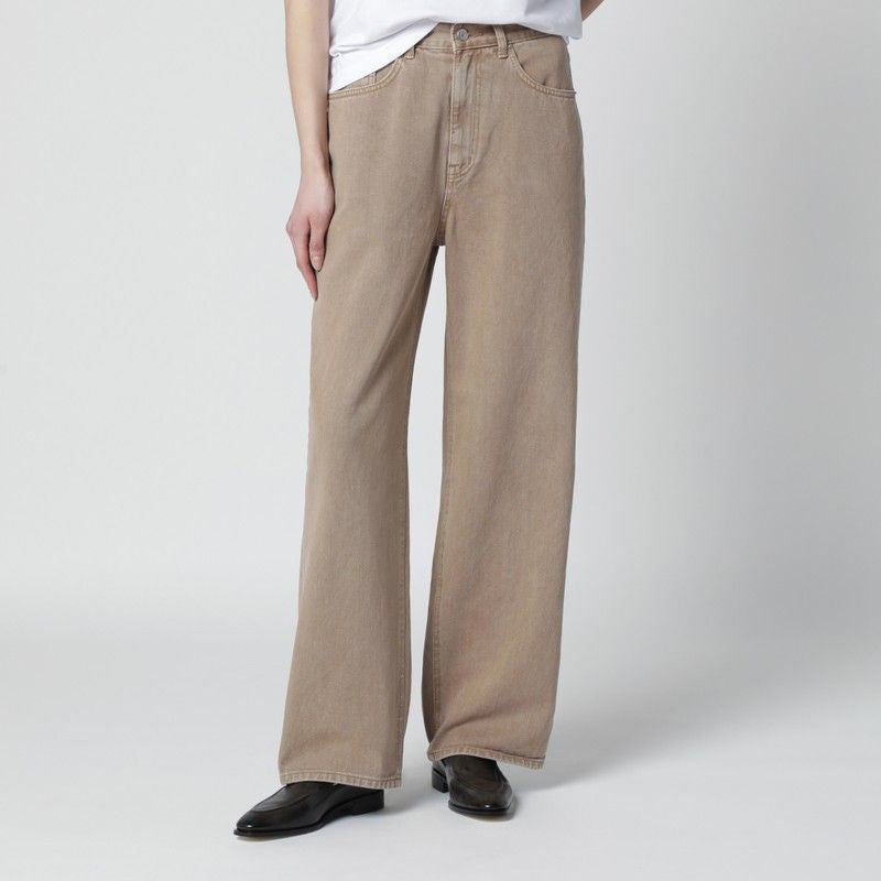 Sand Beige Relaxed Jeans