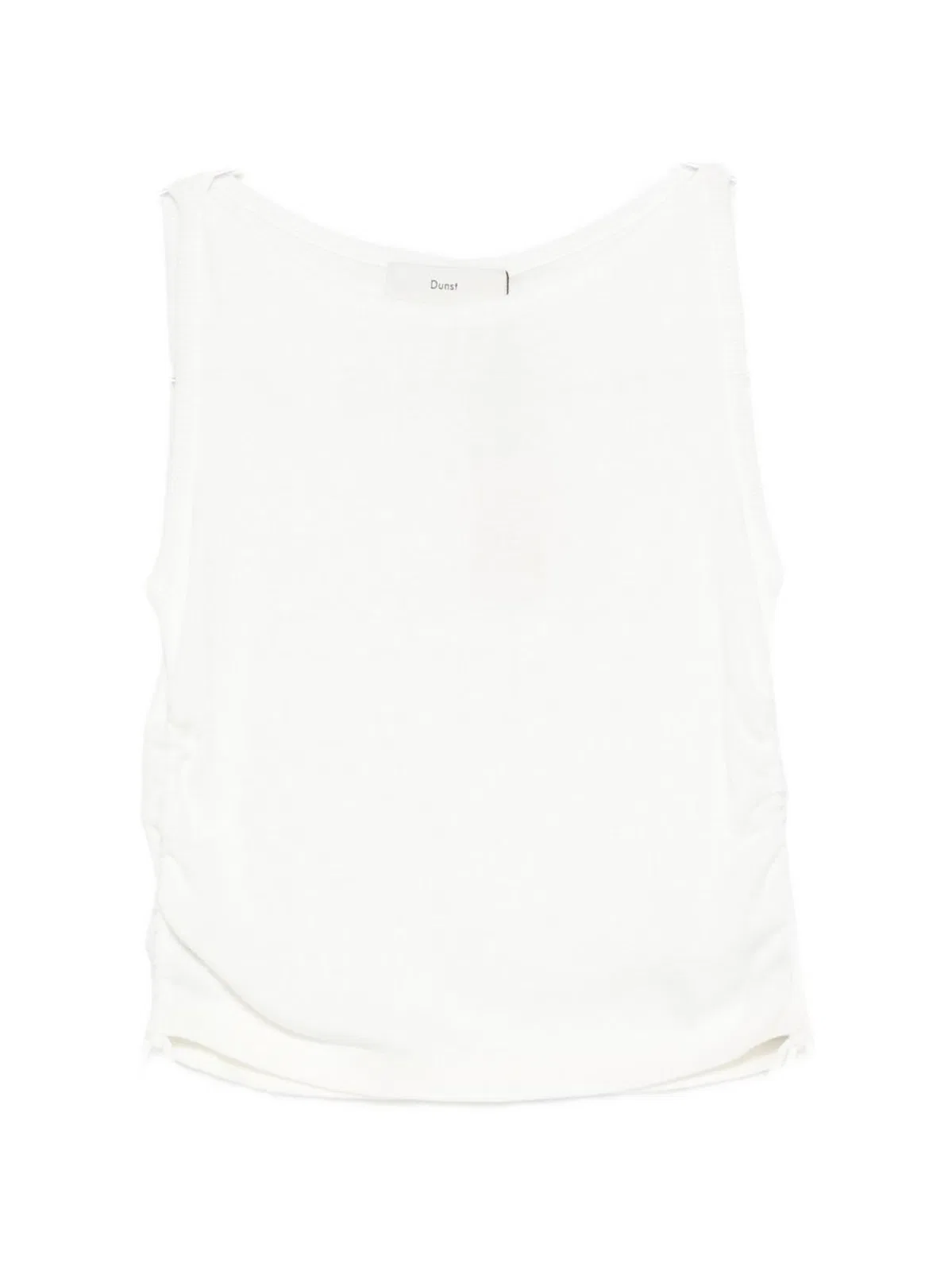 White Nylon-Blend Top