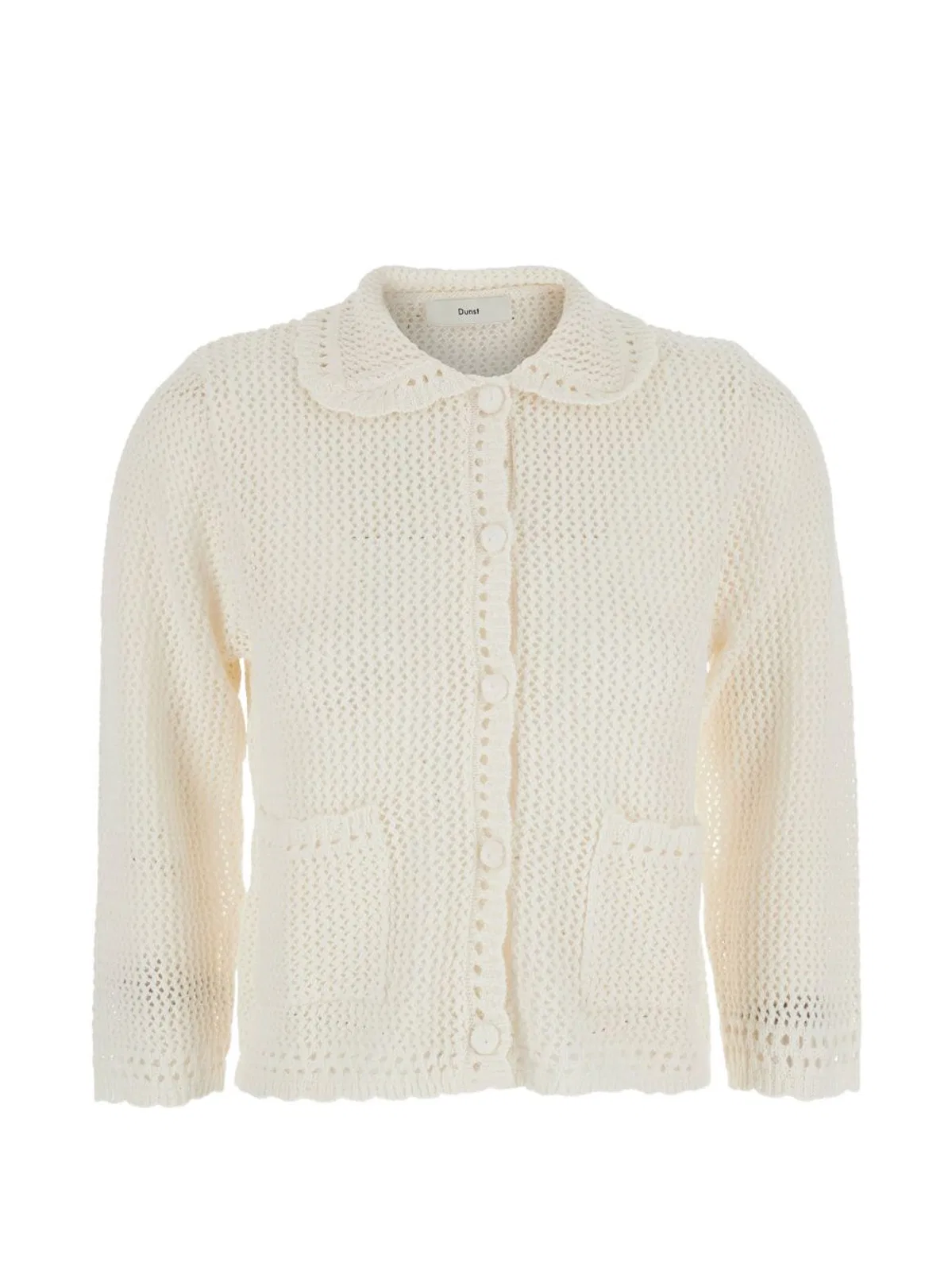 Linen And Cotton Blend Cardigan