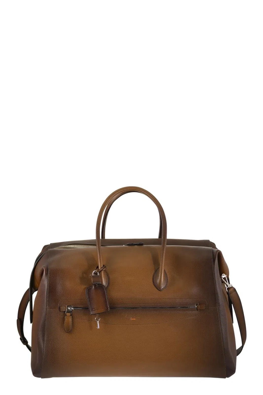 Leather Holdall With Shaded Finish