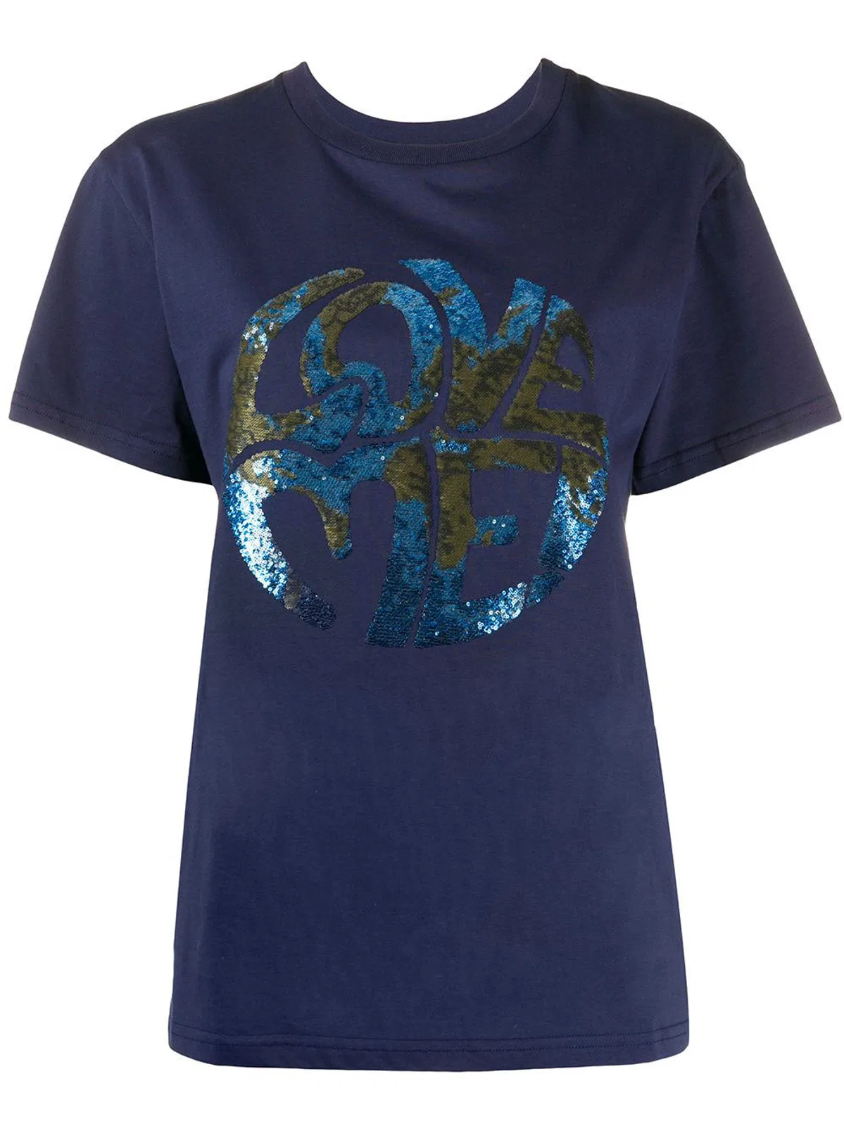 Women Blue Cotton T-Shirt