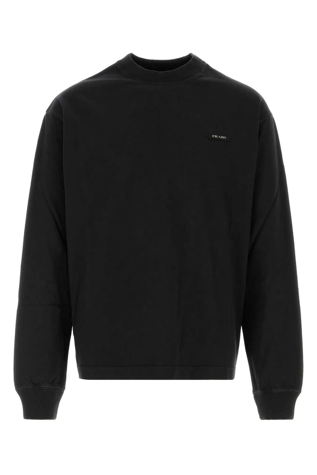 Black Cotton Sweatshirt