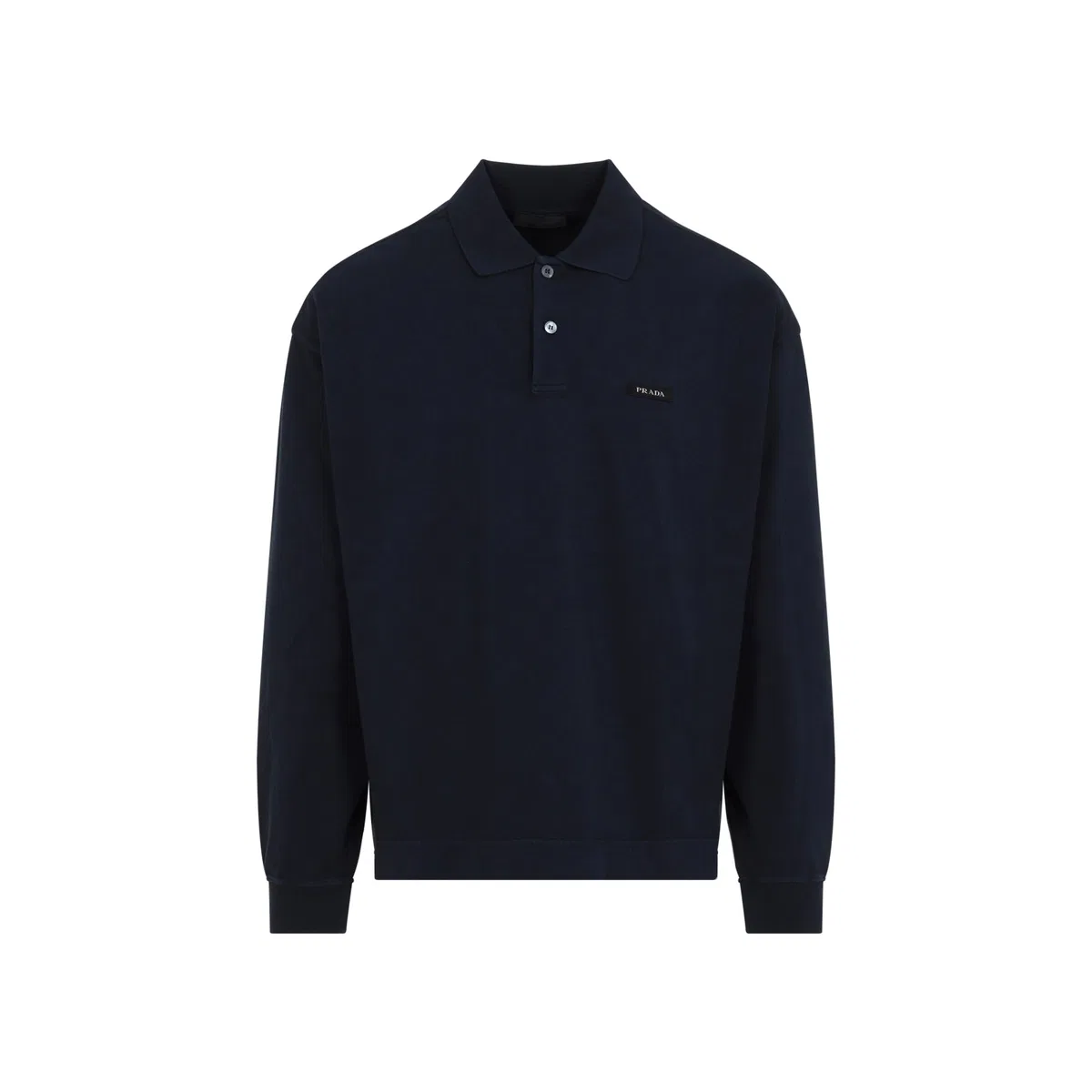 Navy Blue Cotton Polo Shirt