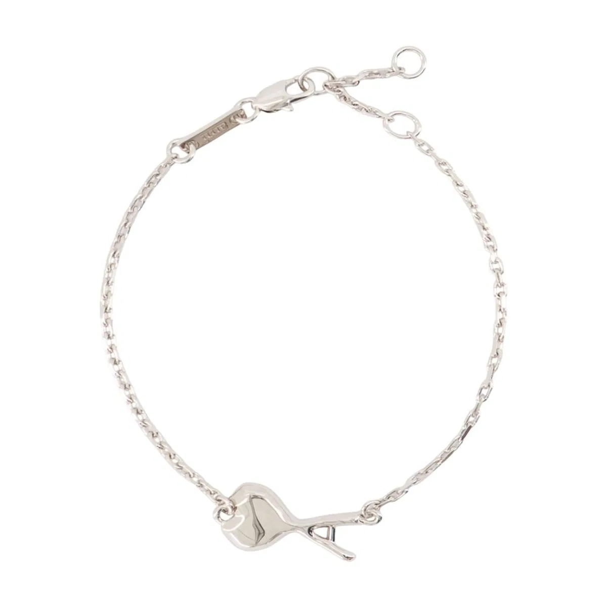 Hammered Ami De Coeur Thin Bracelet