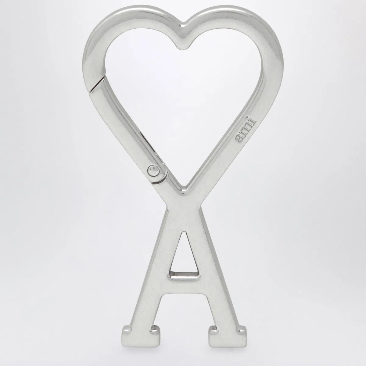 Ami De Cœur Carabiner Keyring In Metal, Silver