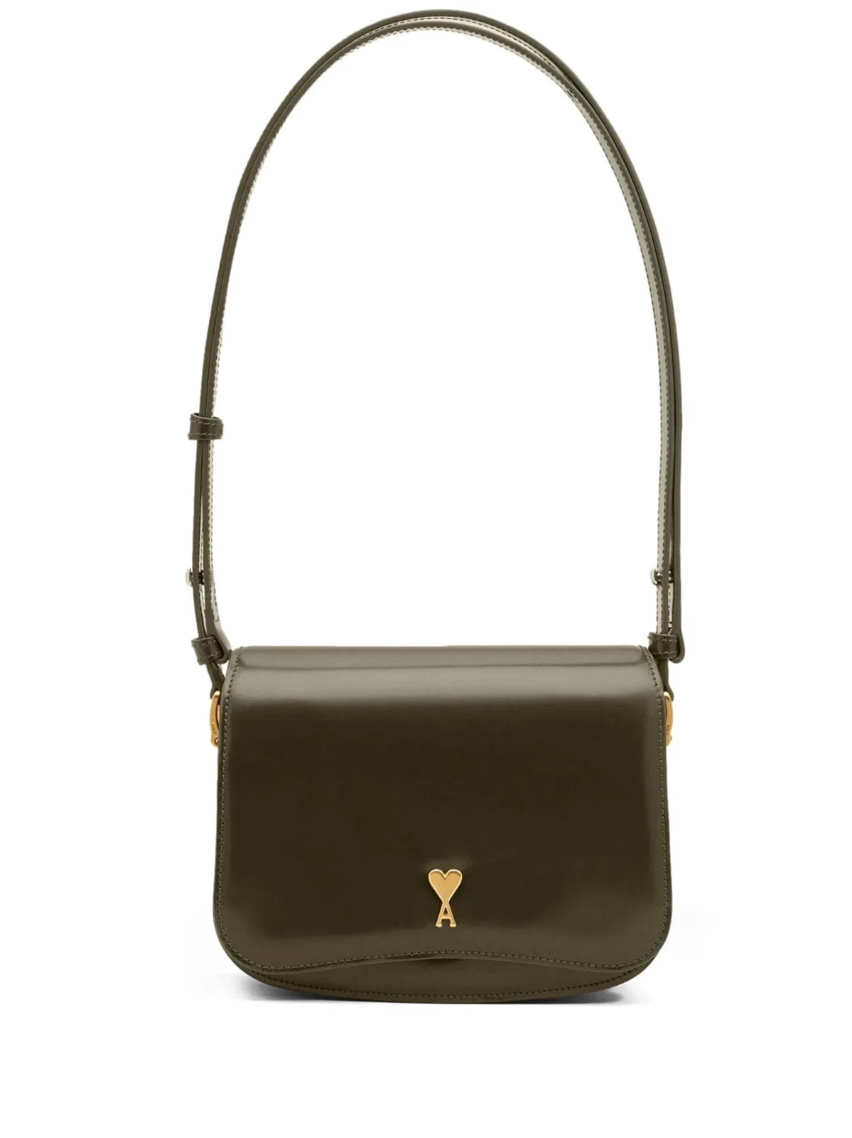 Ami Alexandre Mattiussi Ami Paris Paris Paris Bag In Kakifonce
