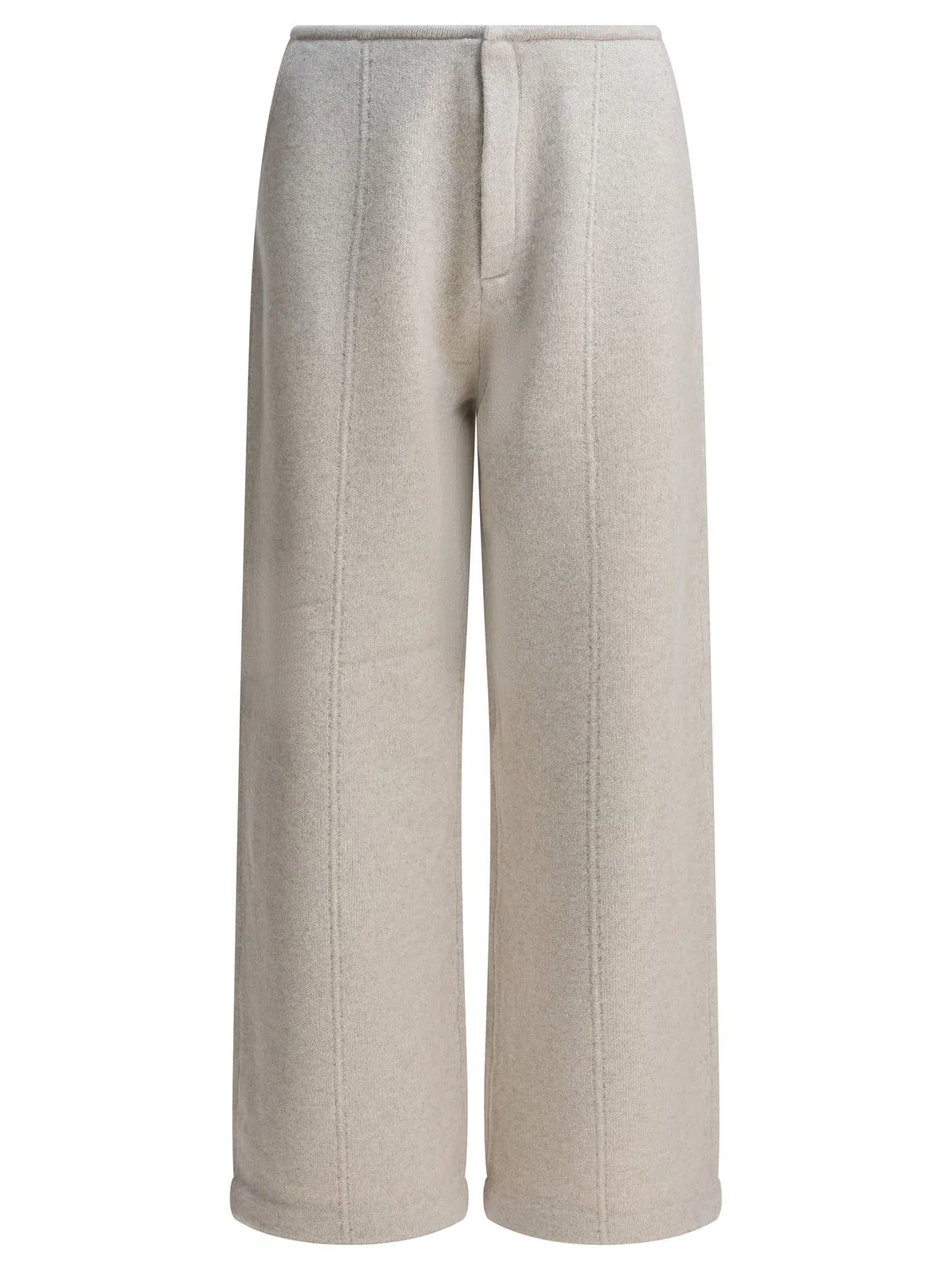 White Wool Cashmere Trousers