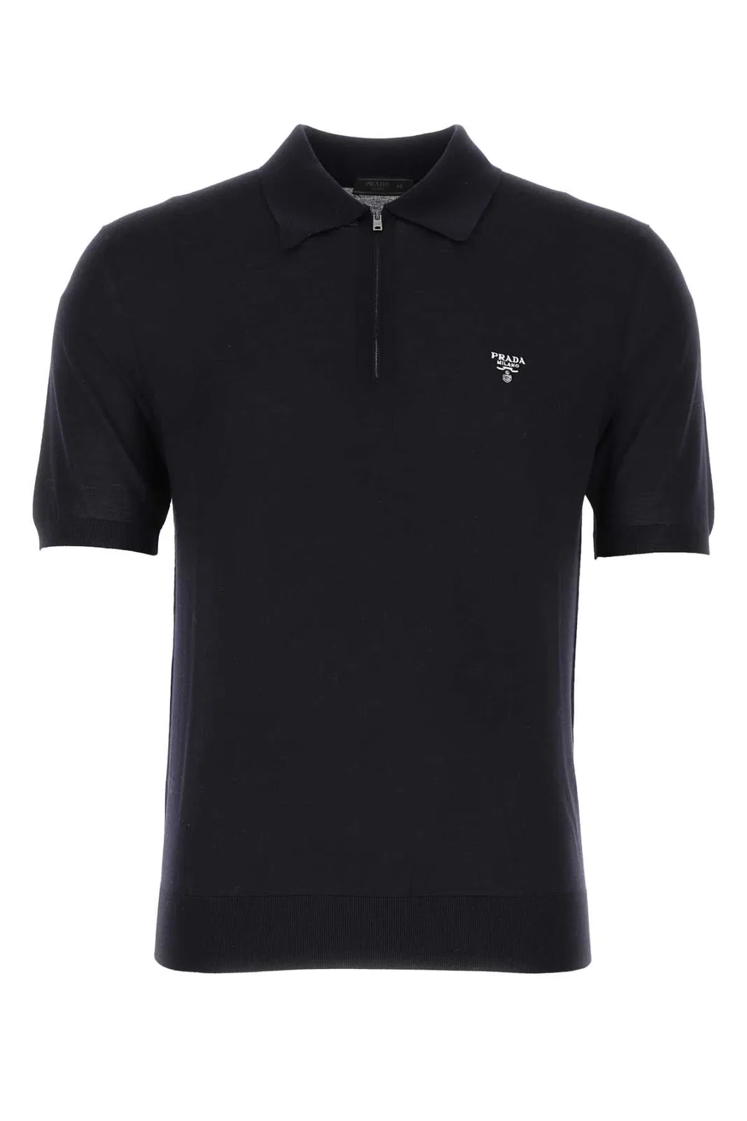 Midnight Blue Wool Polo Shirt