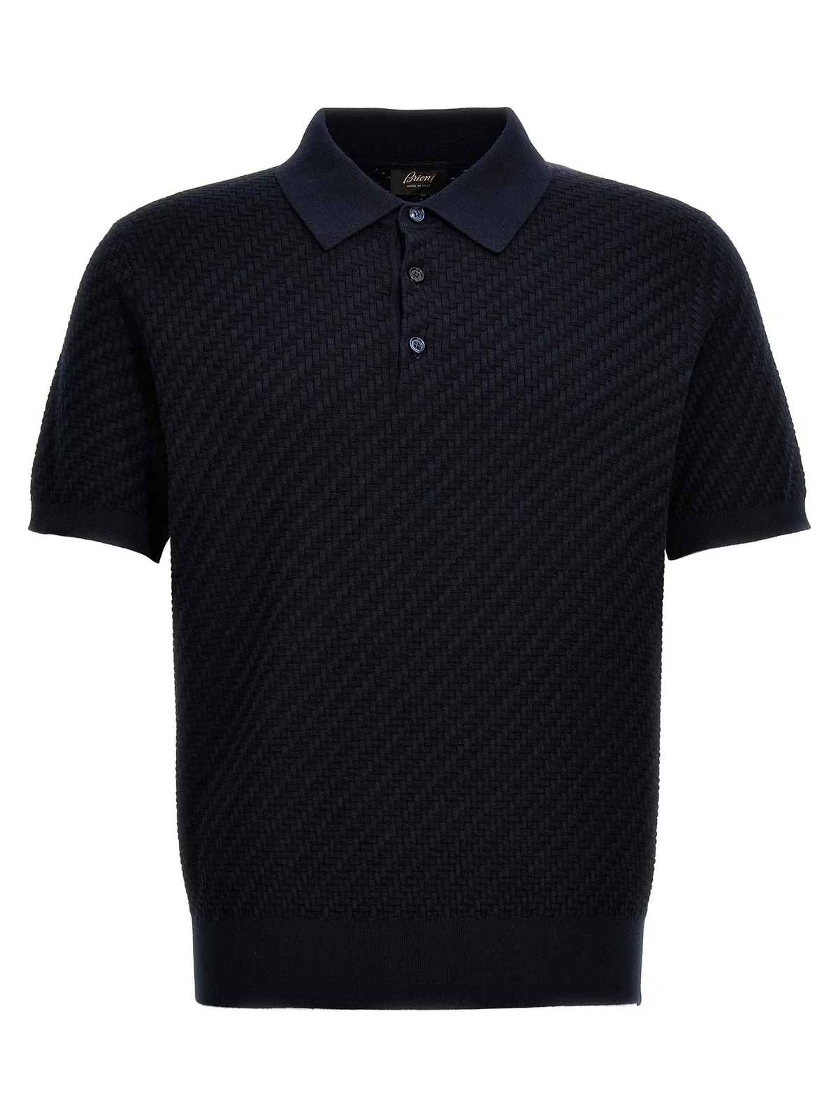 Woven Knit Polo Shirt