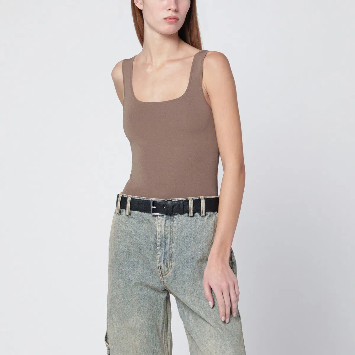 Light Brown Viscoseblend Top