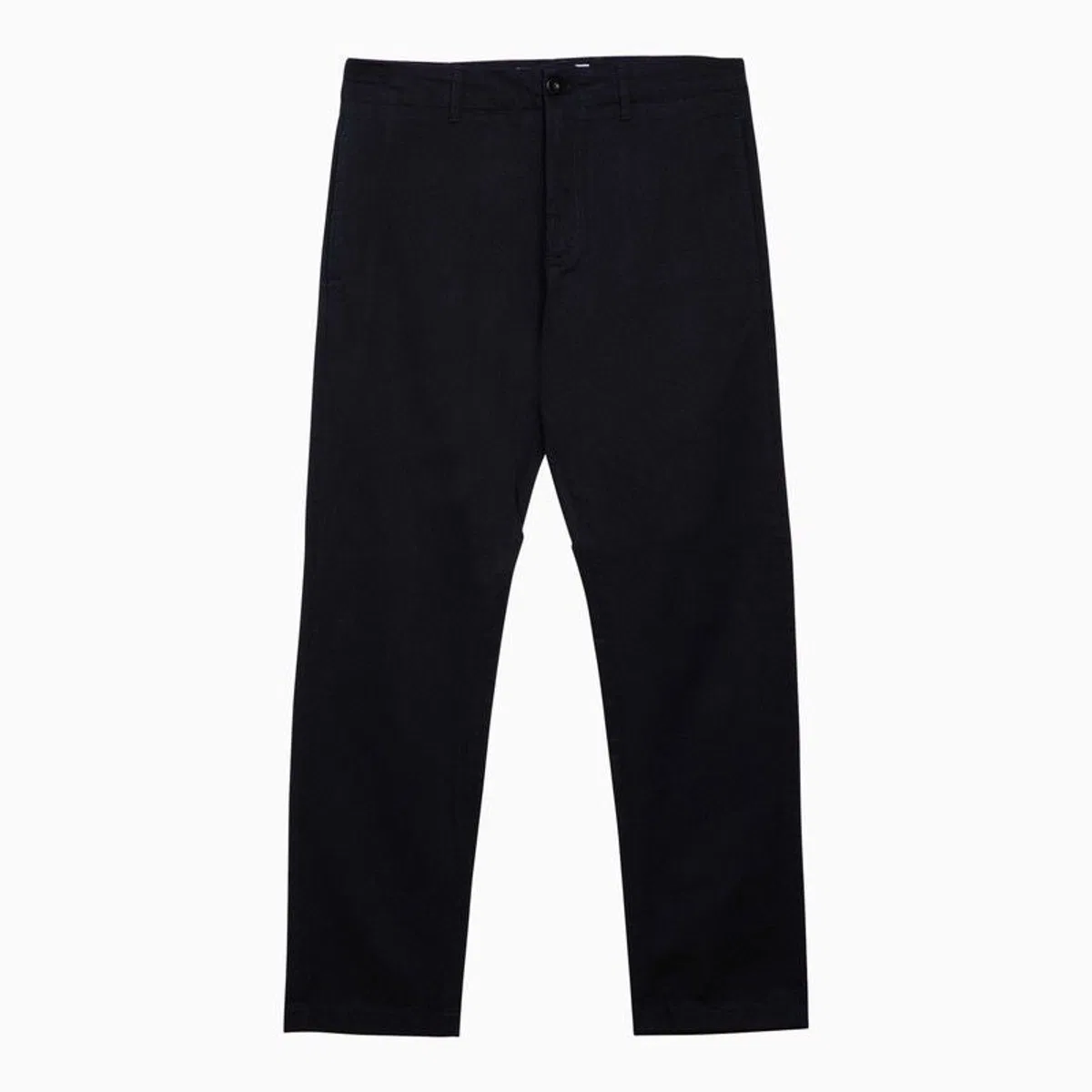 Regular Blue Navy Cotton Trousers