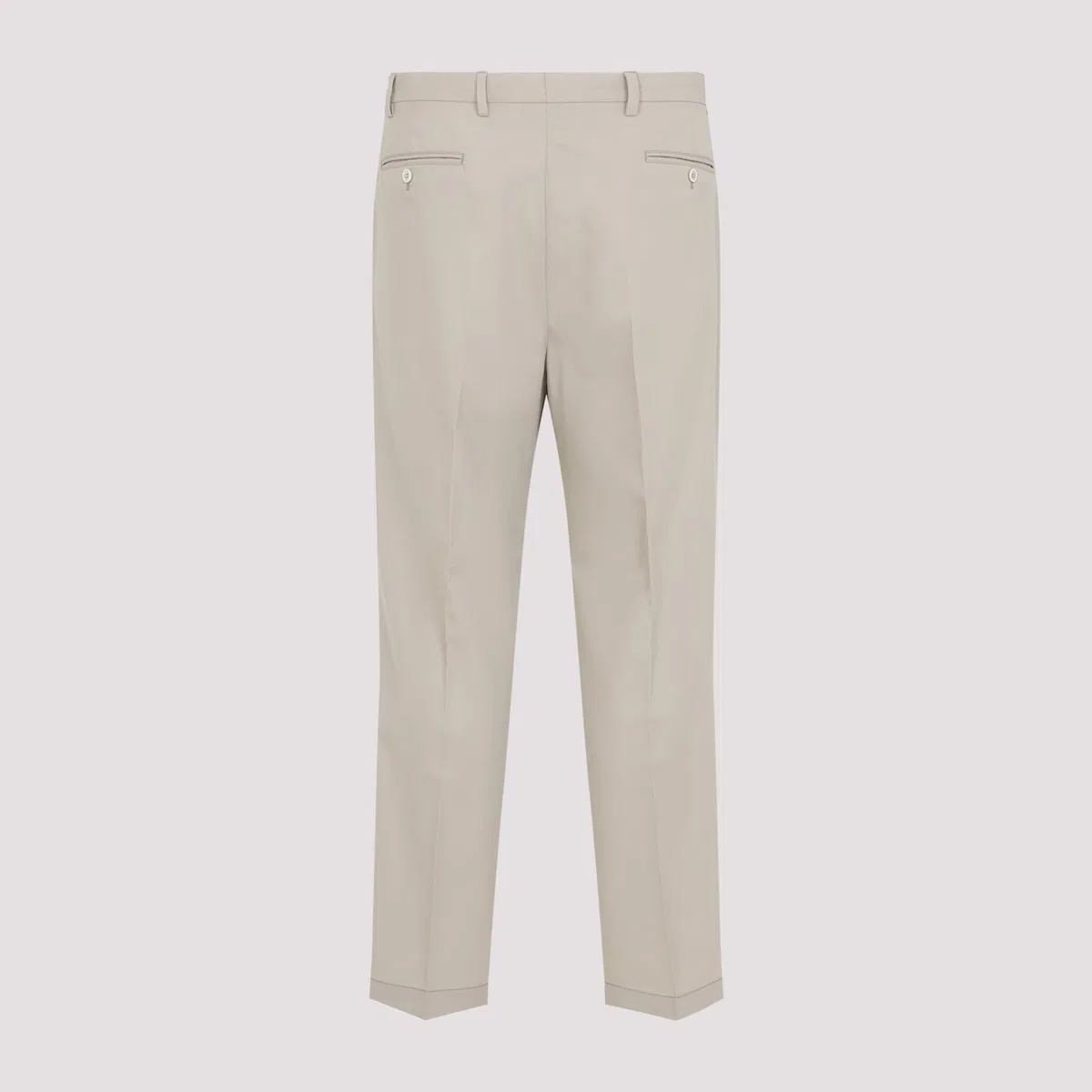Prada Beige Cotton Pants In Beige