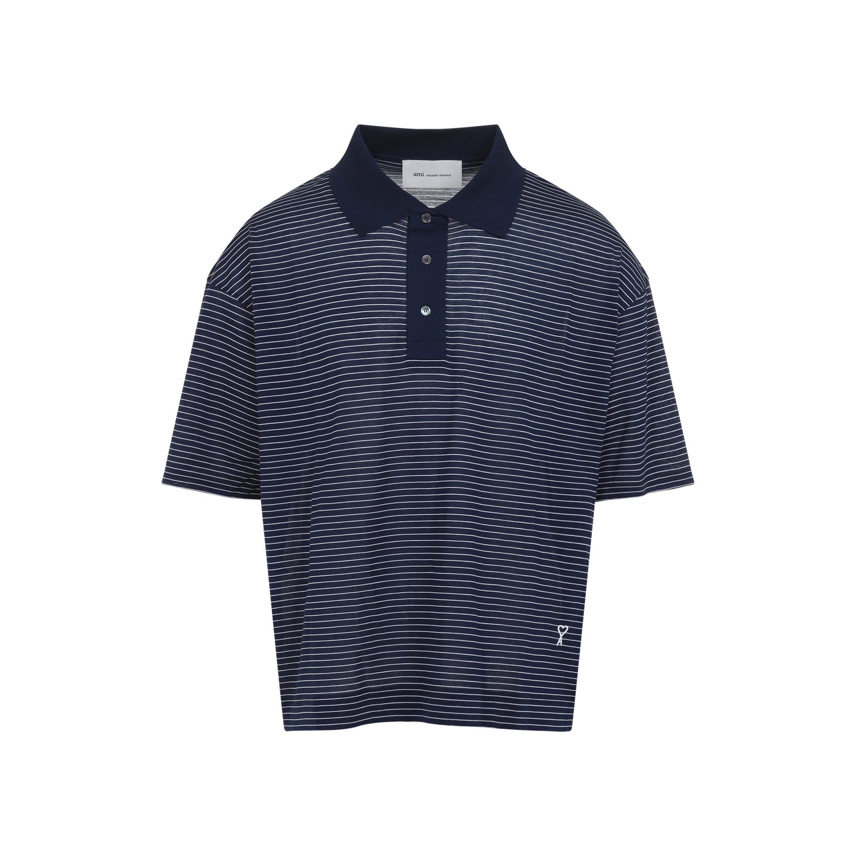 De Coeur Striped Buttoned Polo Shirt