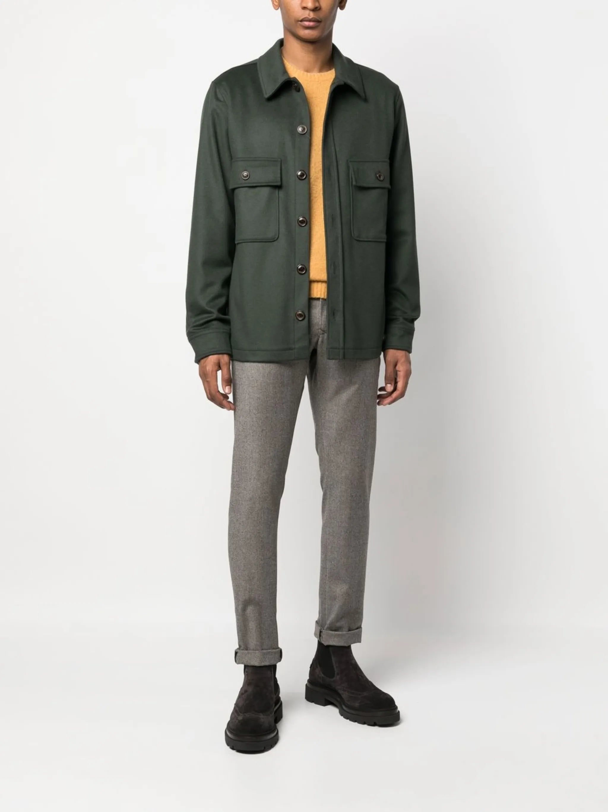 Jacob Cohen Wool Pants Cuadro