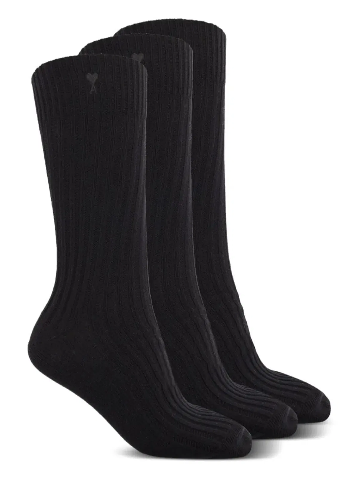 Three Pack Black Socks
