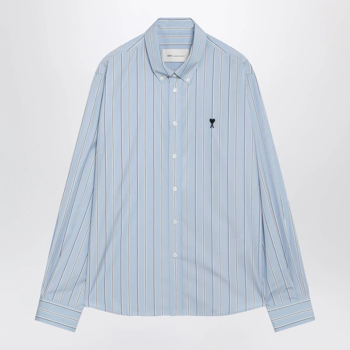 Light Blue Striped Ami De Coeur Shirt