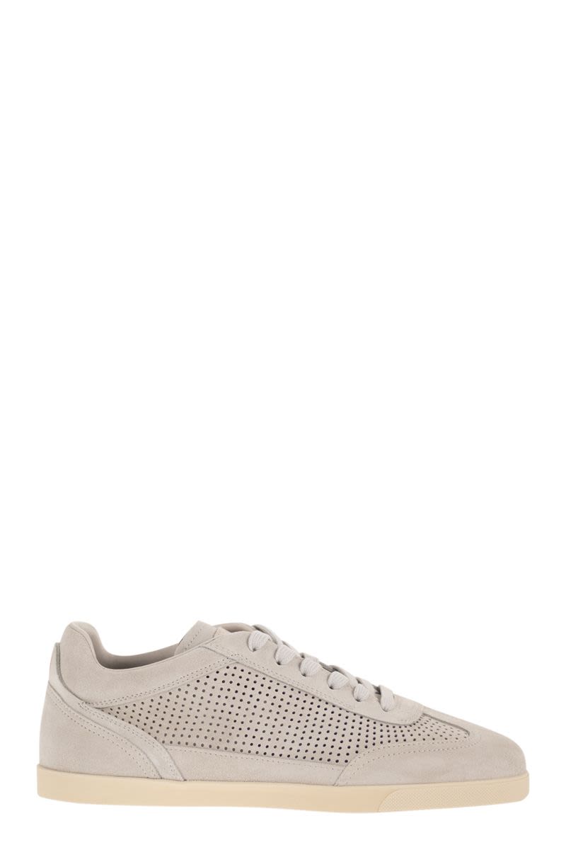 Perforated Calfskin Sneakers