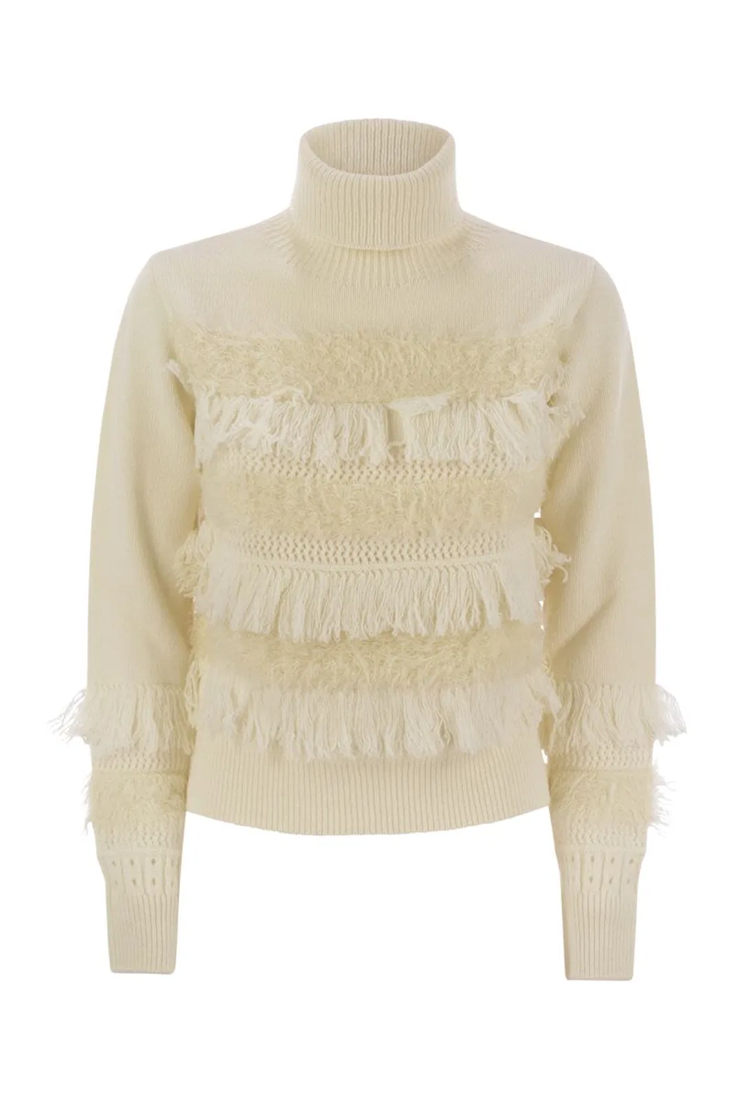 Wool And Cashmere Blend Turtleneck Sweater