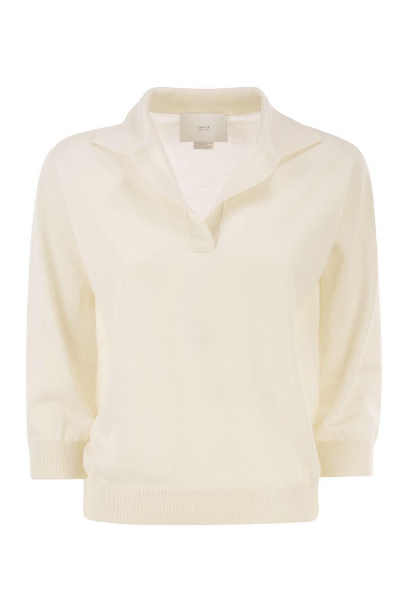 Cashmere And Silk Knitted Polo