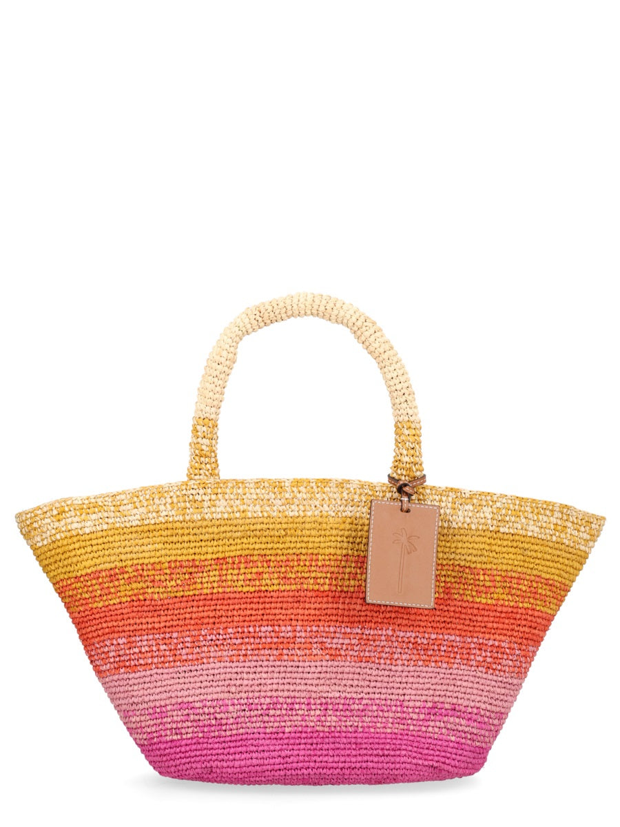 Manebi Multicolour Raffia Shoulder Bag