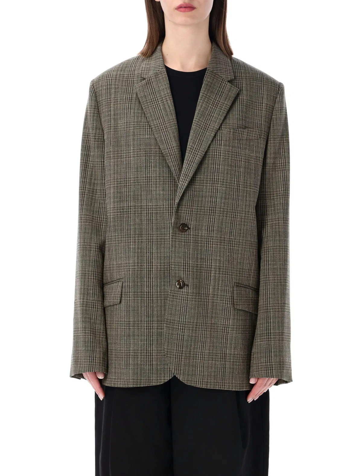 Hermosa Checked Tailored Blazer