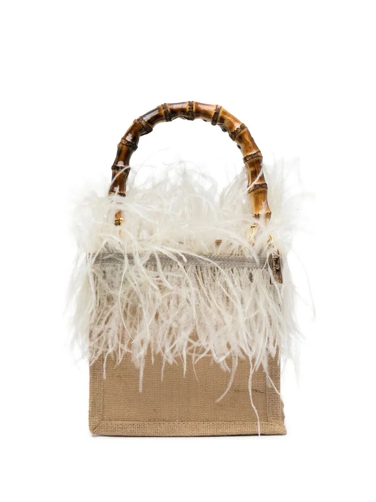 "Violeta" Yuta And Feathers Small Bag