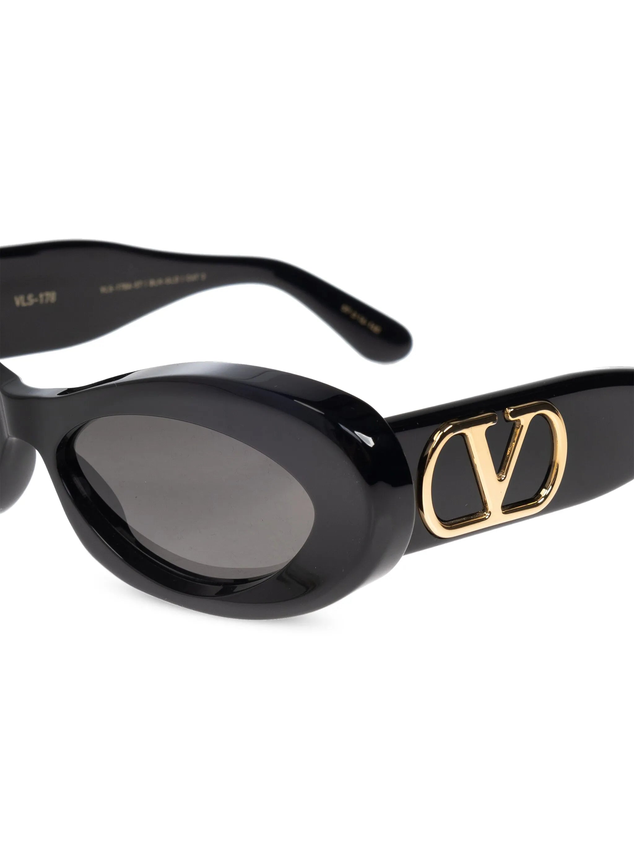 Valentino Black Gold Acetate Vls-178 In Black