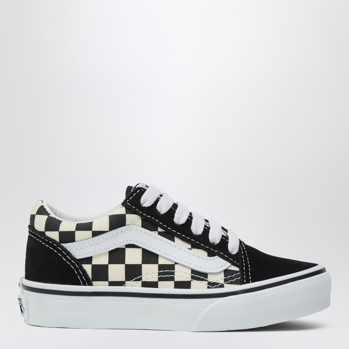 Old Skool Sneakers White/Black With Check Pattern