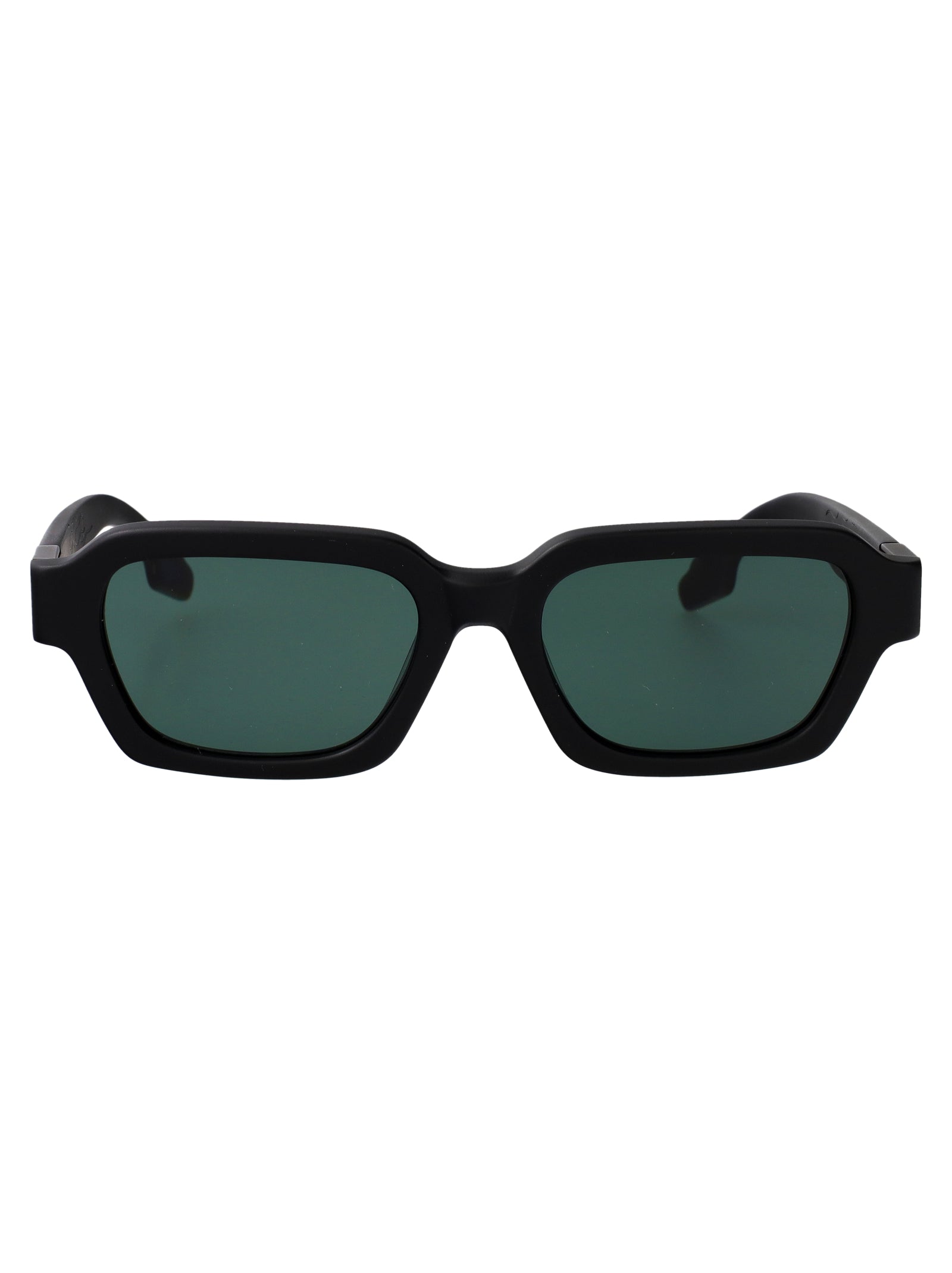 -Mbk/G15 Matte Black Green Acetate Sunglasses