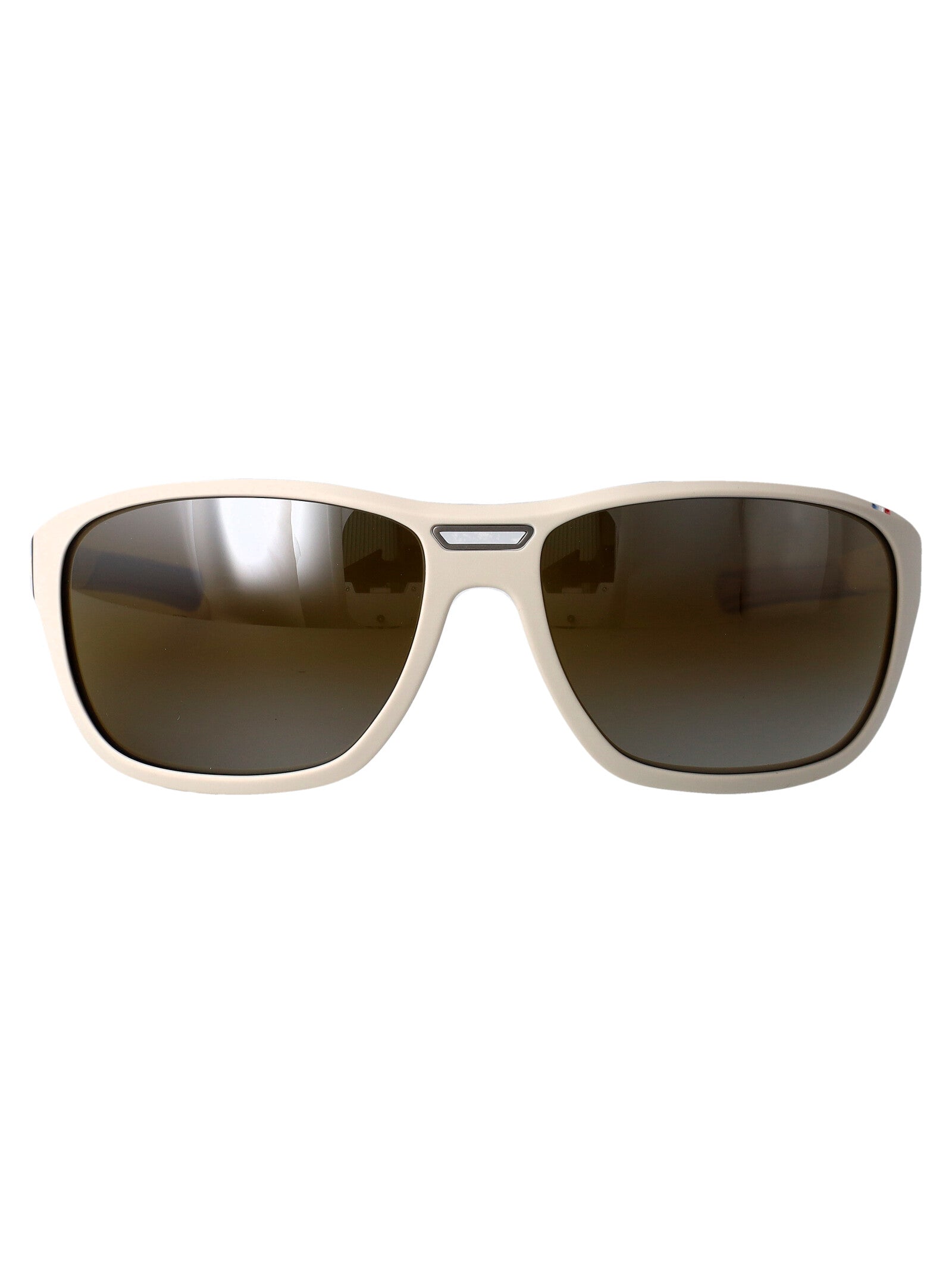 Matte White Brown Injected Sunglasses