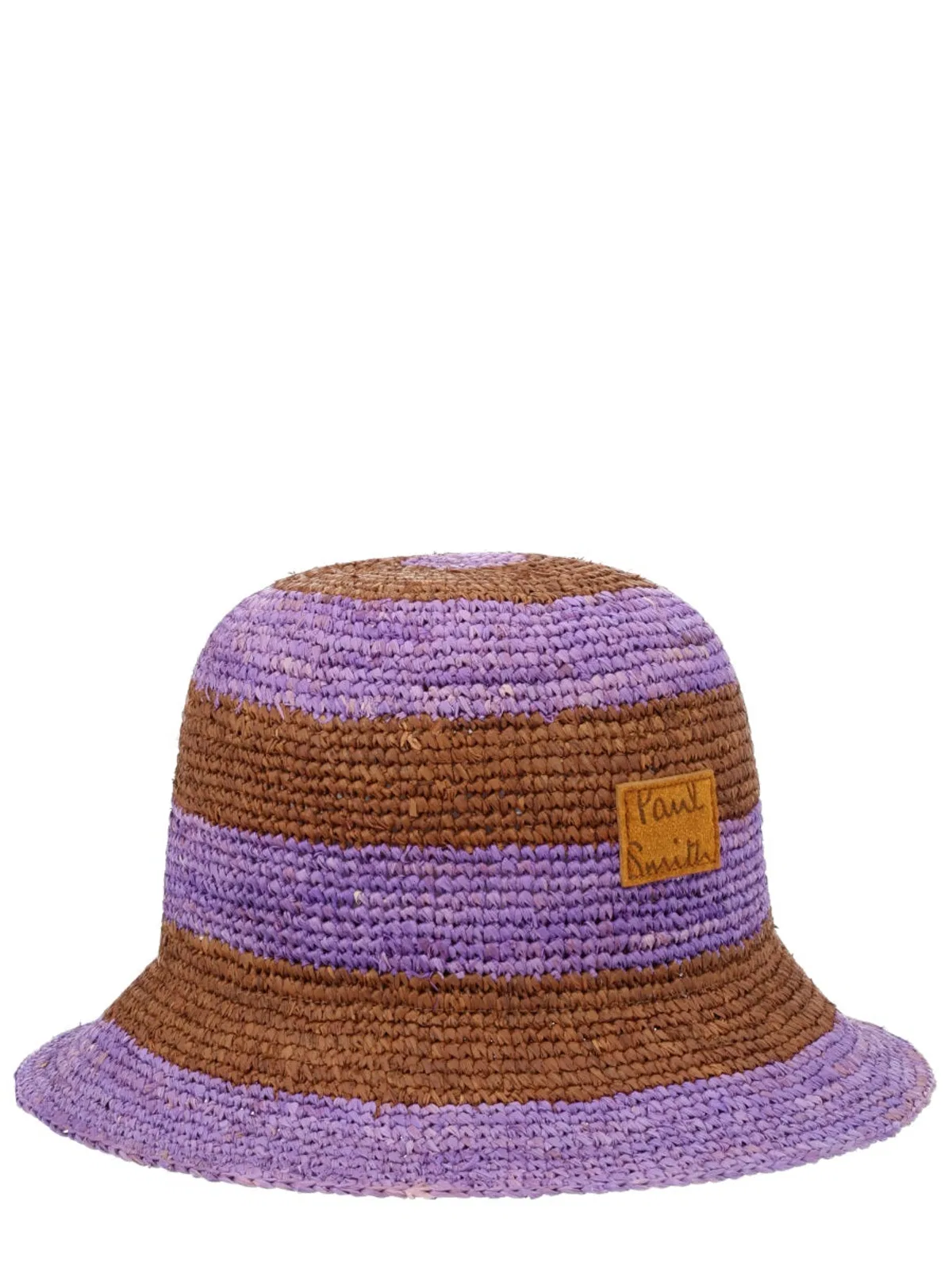 Paul Smith Purple Raffia Hat In Purple