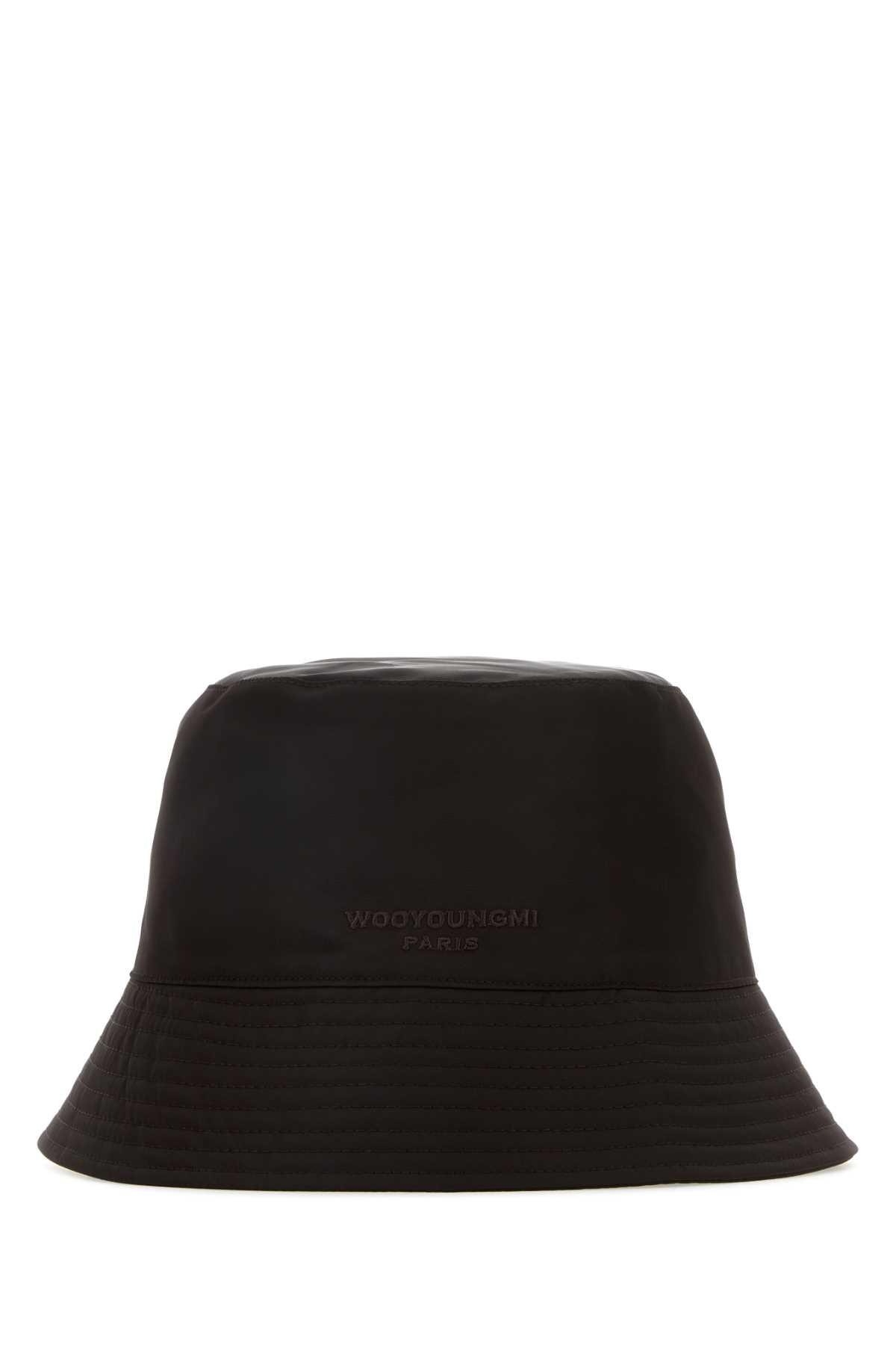 Dark Brown Nylon Bucket Hat