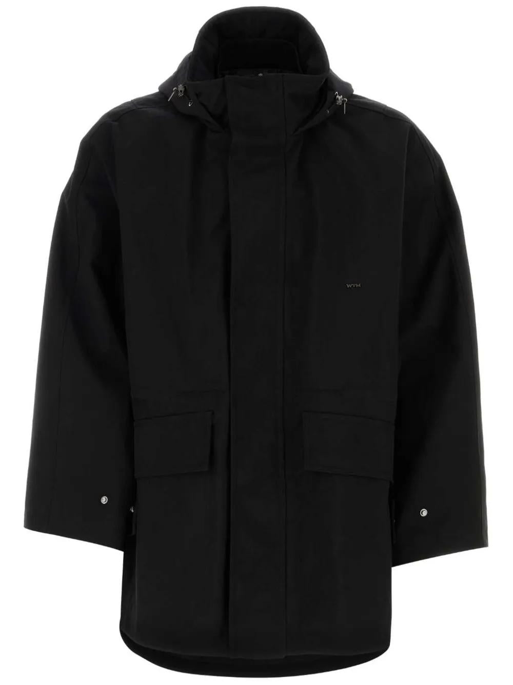 Black Nylon Windbreaker