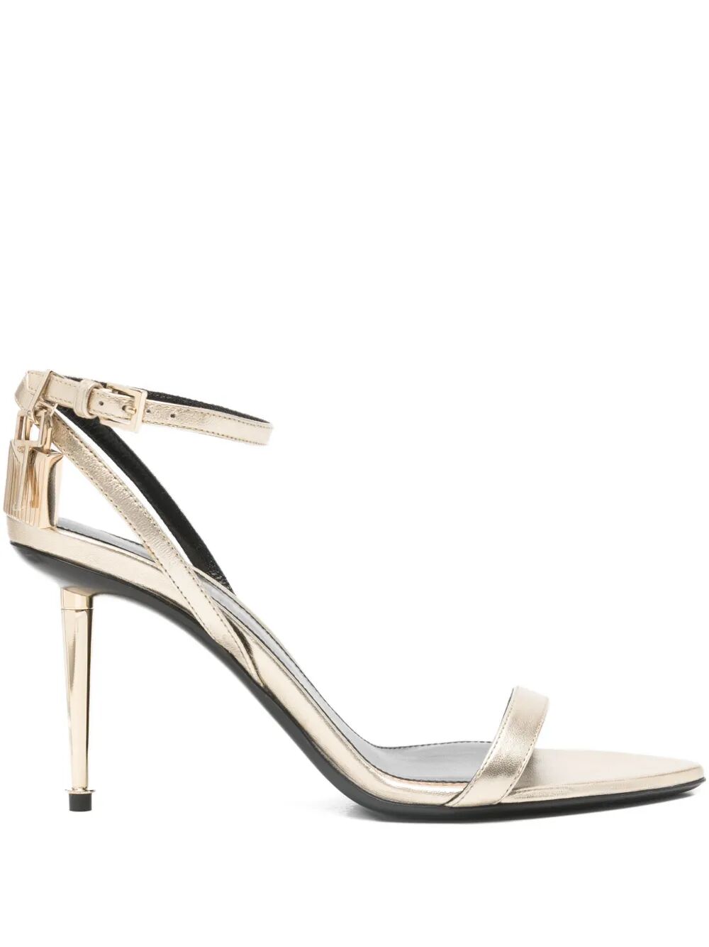 Ankle-Strap Padlock 90 Mid Heel Sandals