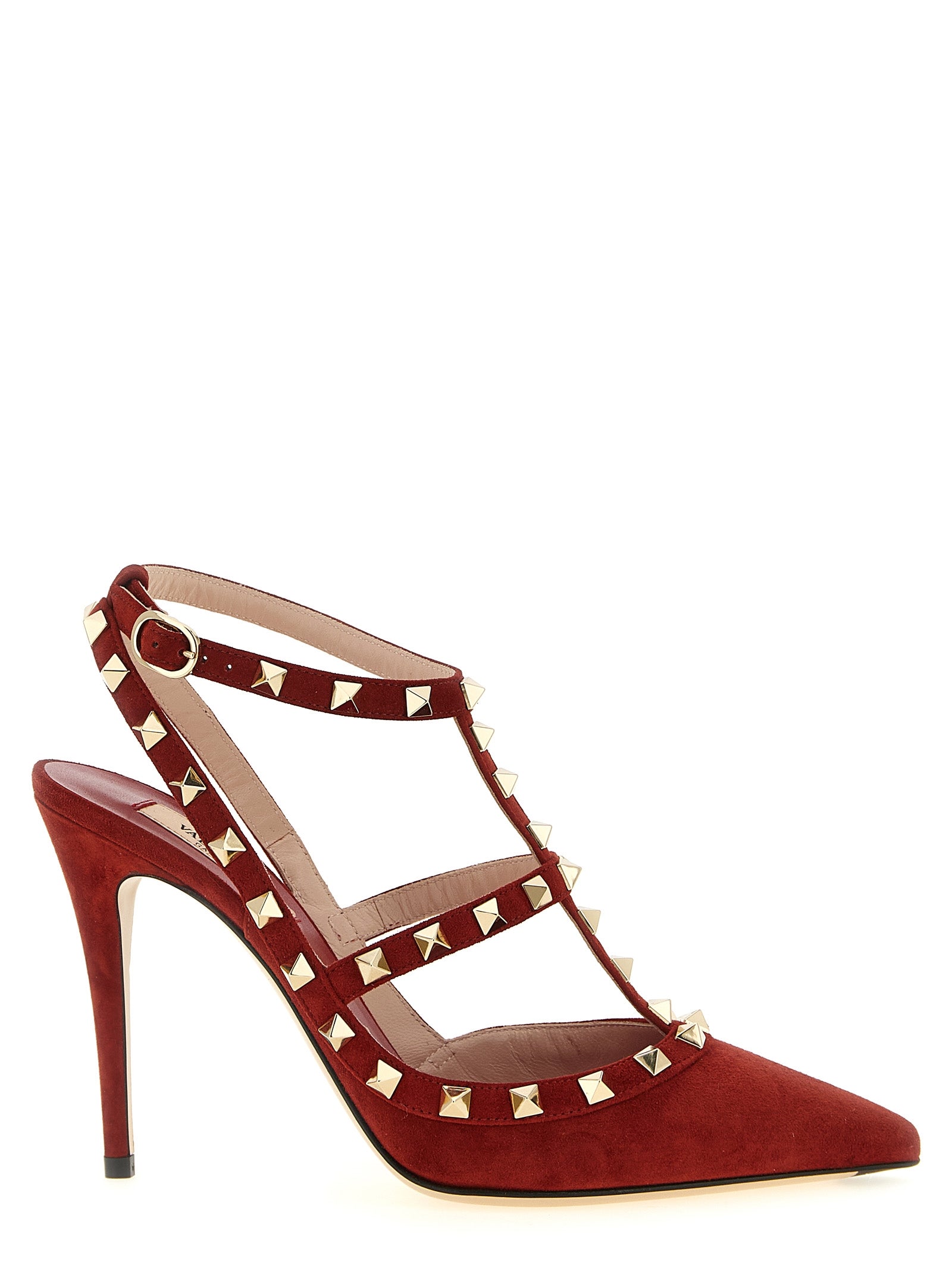 'Rockstud'ankle Strap Pumps