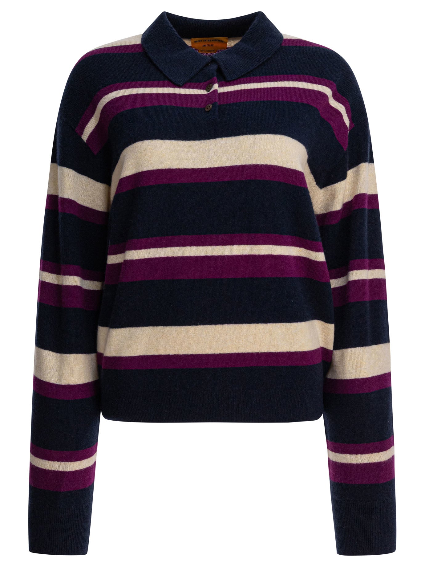 Blue Cashmere Polo Shirt