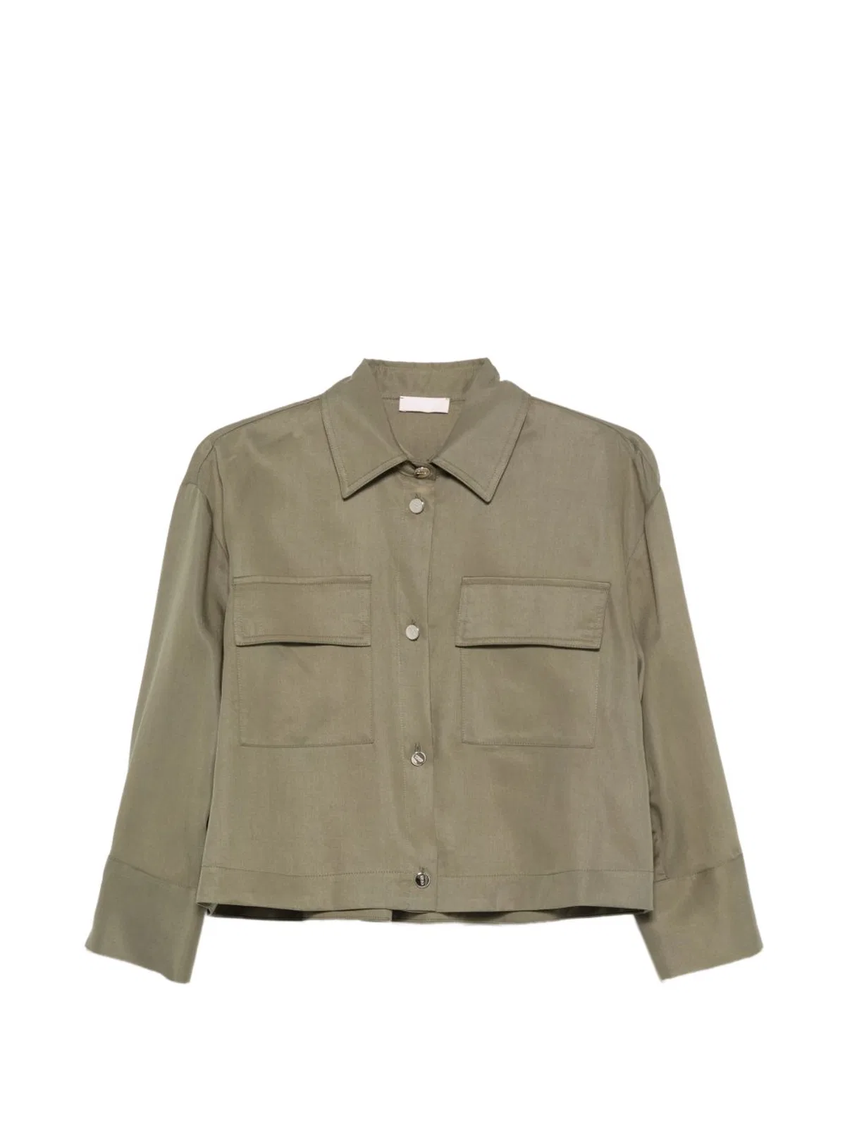 Liu •jo Liu Jo Light Olive Point Collar Shirt