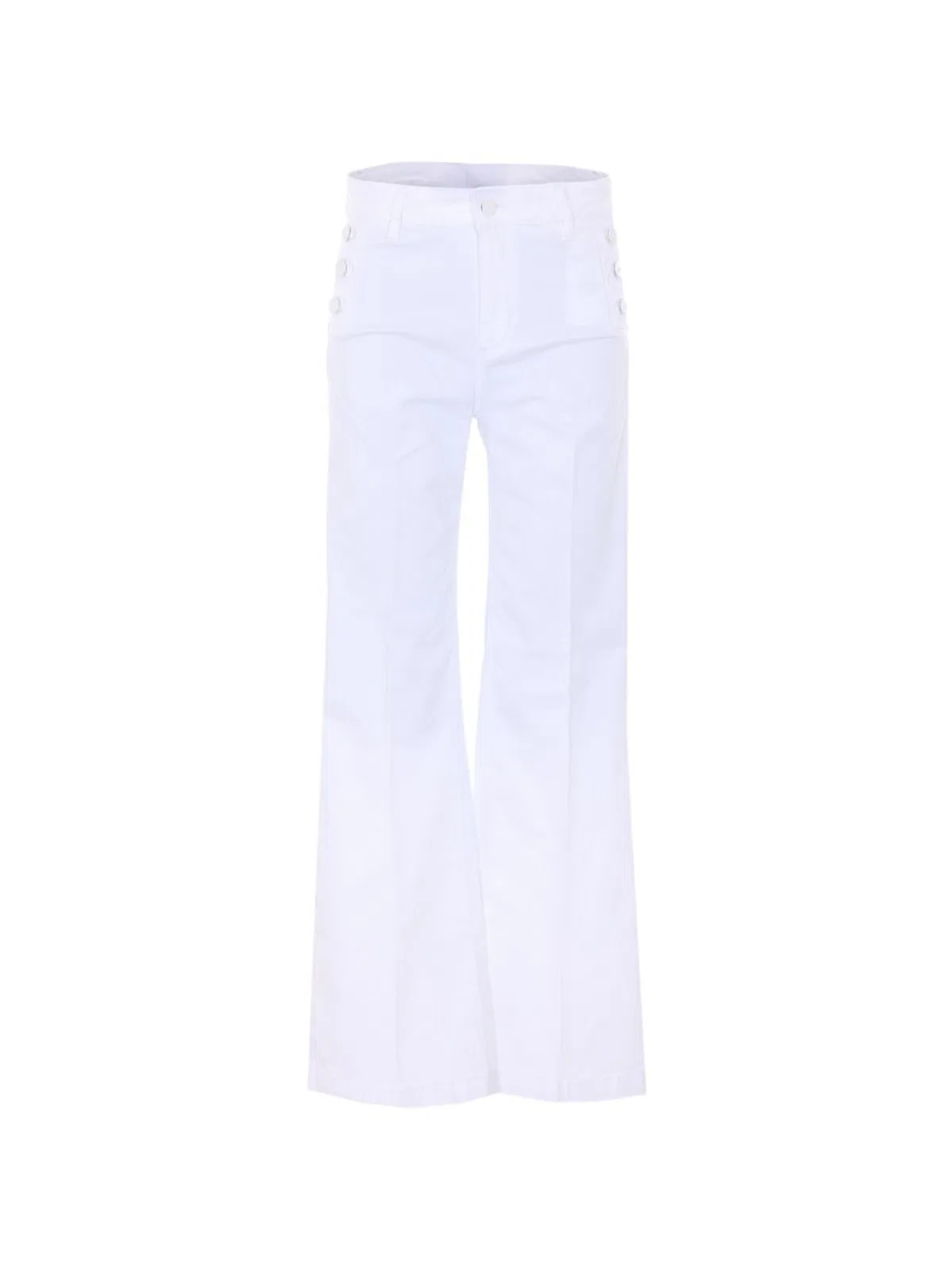 Optical White Cotton Jeans