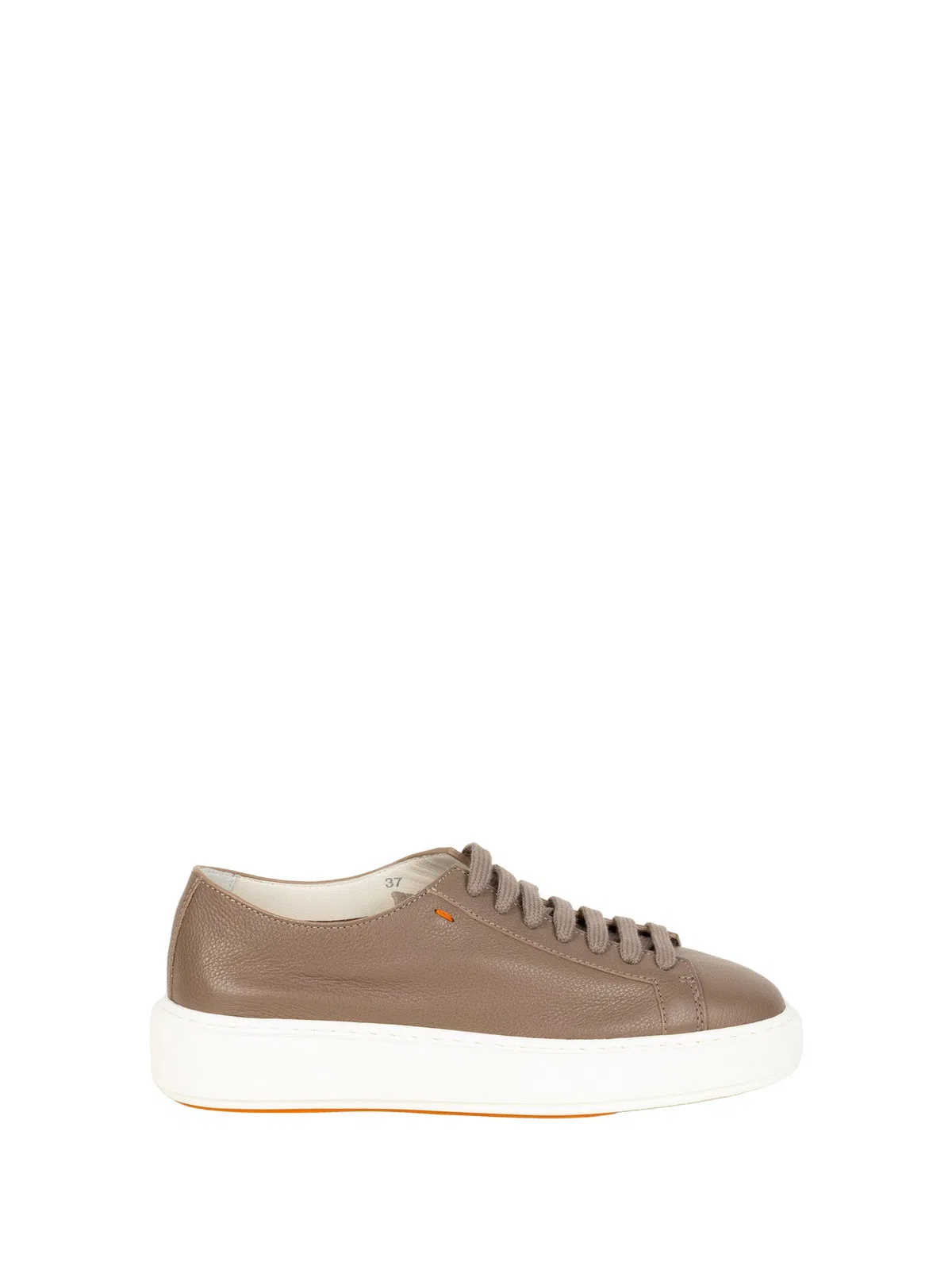 Santoni Brown Cotton Sneakers